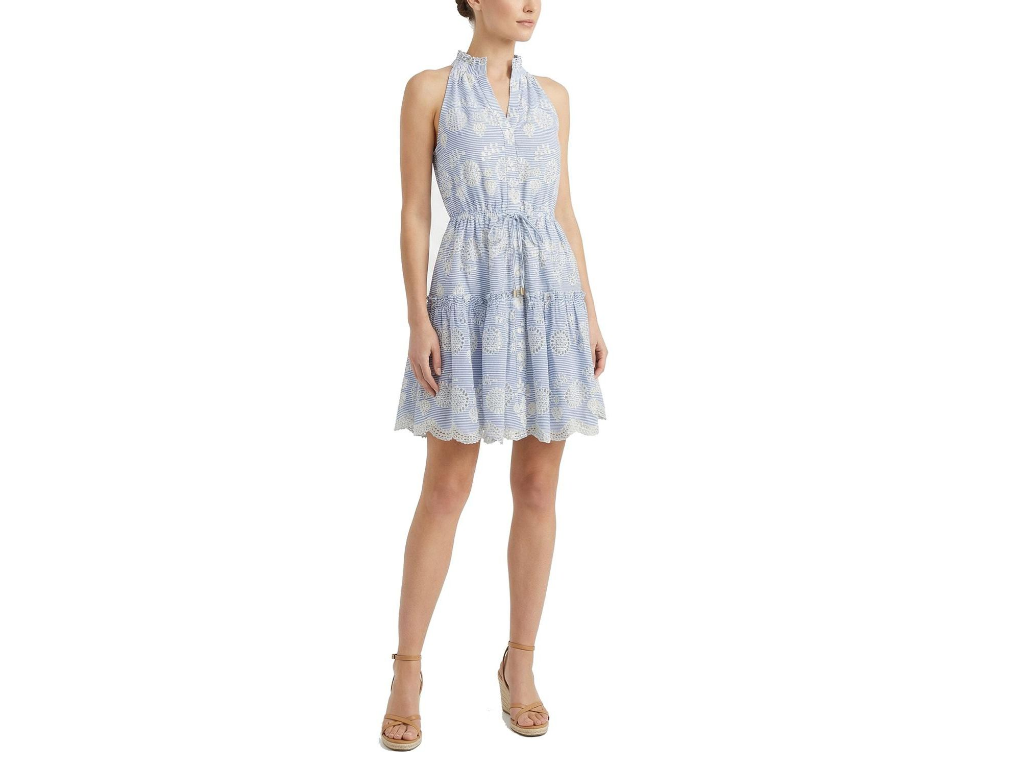 Charlotte Sleeveless Eyelet Shirt Dress — Image 8