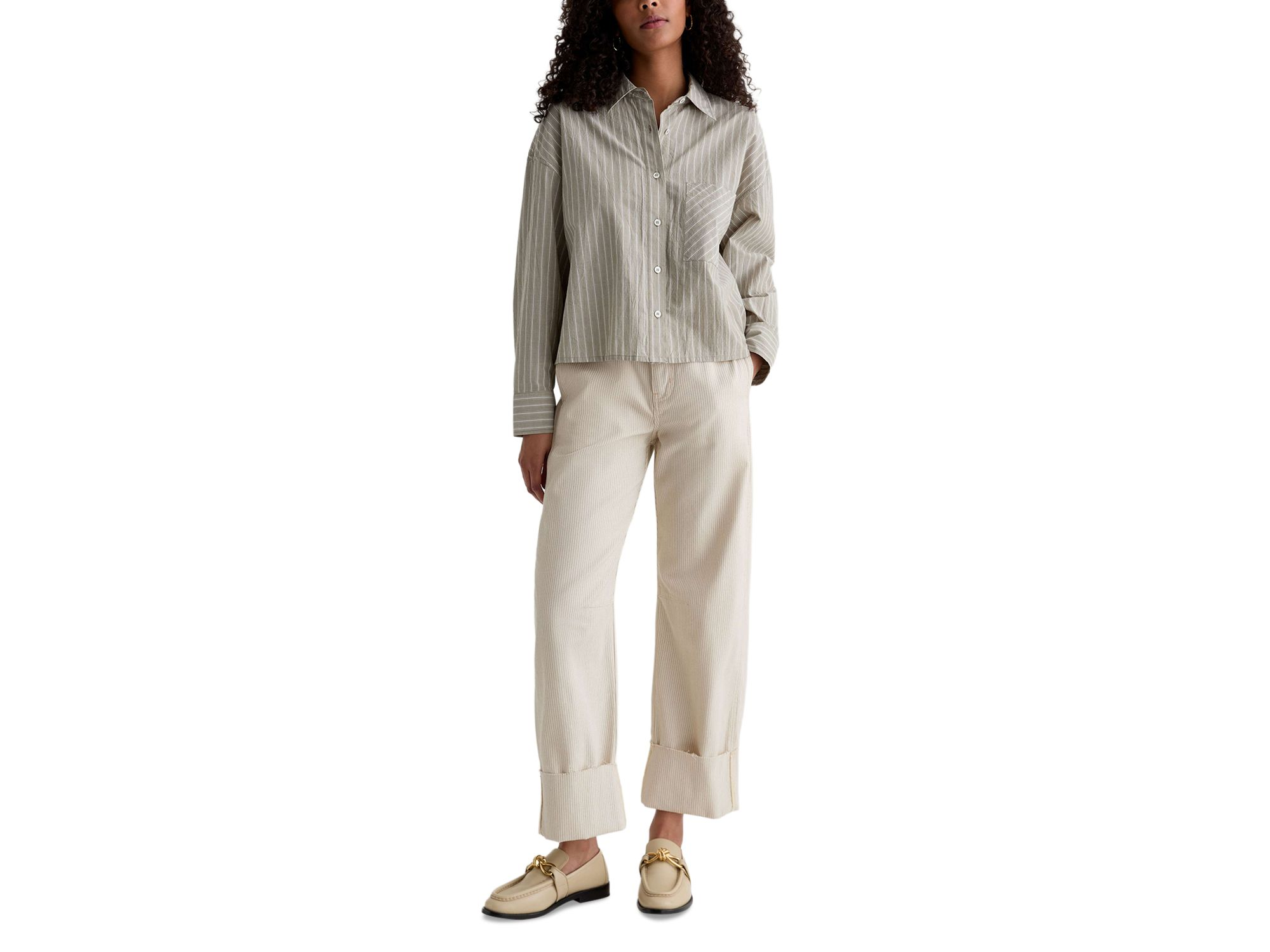 Mercer High Rise Barrel Leg Jeans in Blush Canvas — Image 6