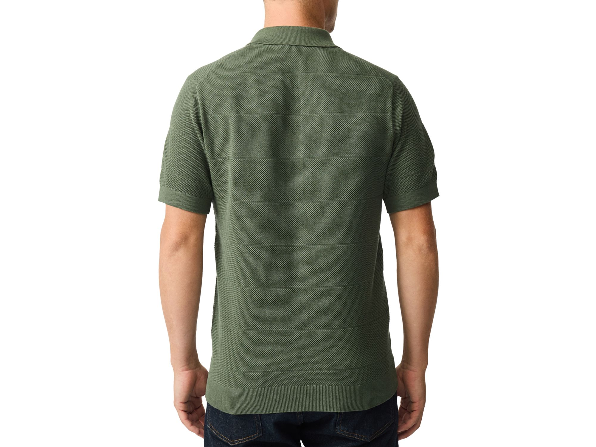 Masons Regular Fit Flat Knit Polo Shirt — Image 4