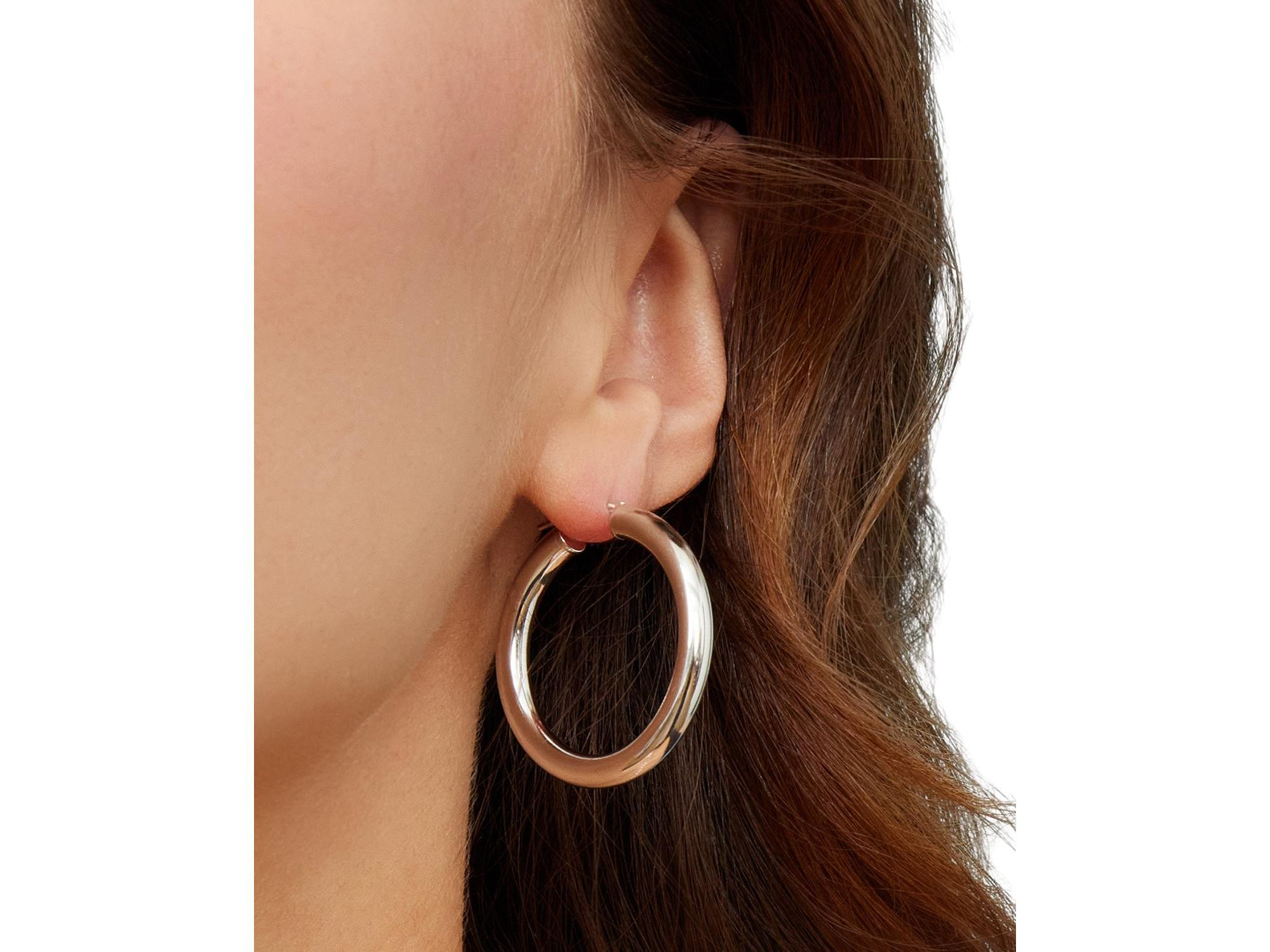 Sterling Everyday Bold Hoops — Image 3