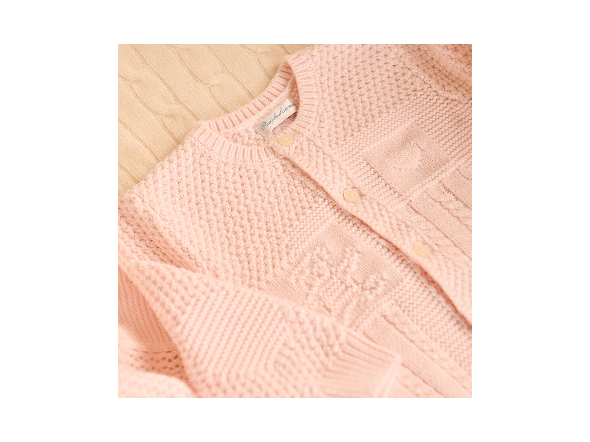 Boys' Contrast Knit Organic Cotton Cardigan - Baby — Image 3