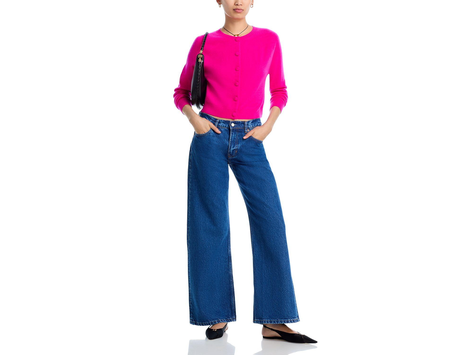 100% Cashmere Crewneck Cardigan - Exclusive — Image 4