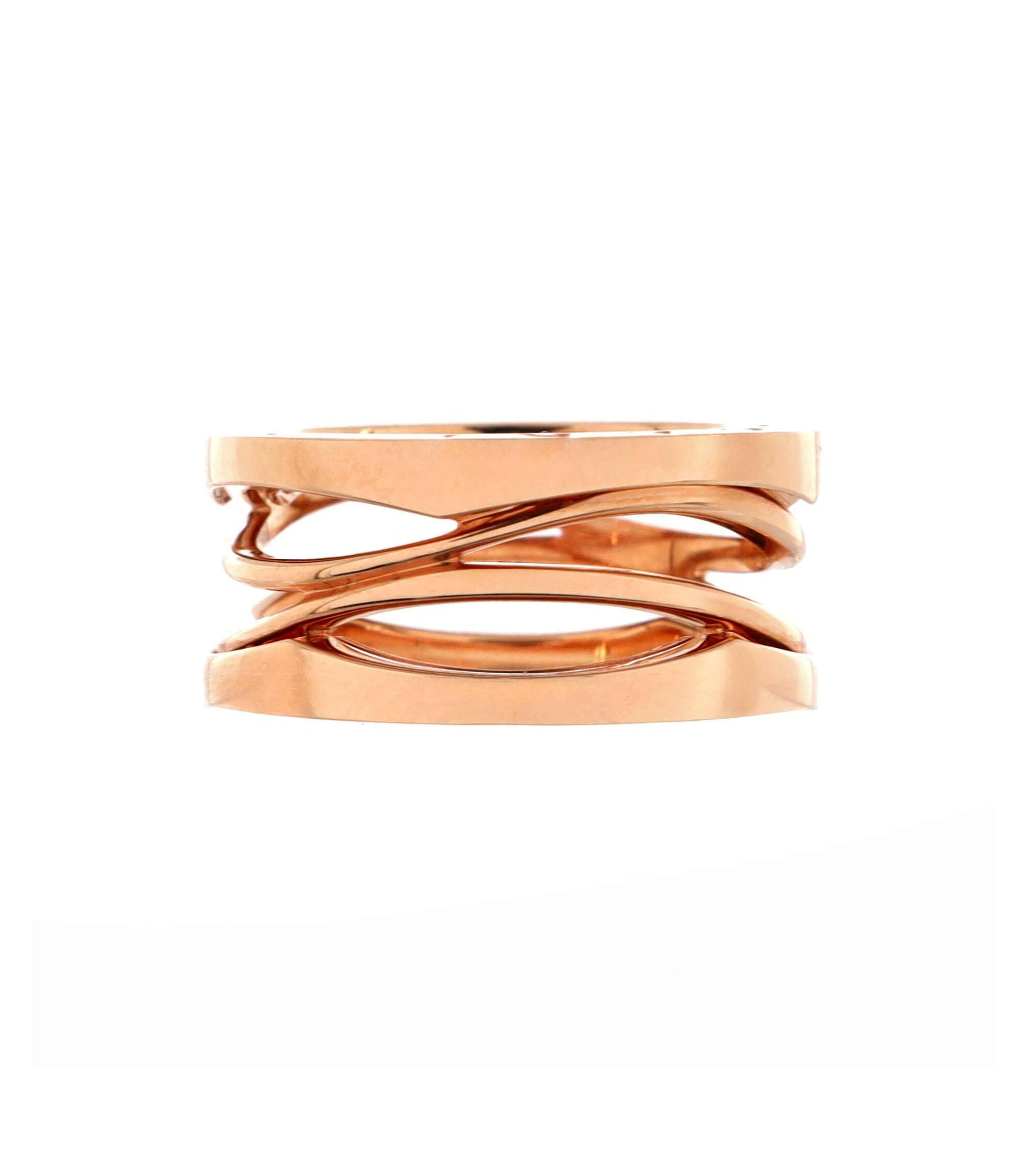 B.Zero1 Design Legend Zaha Hadid Three Band Ring 18K Rose Gold — Image 3