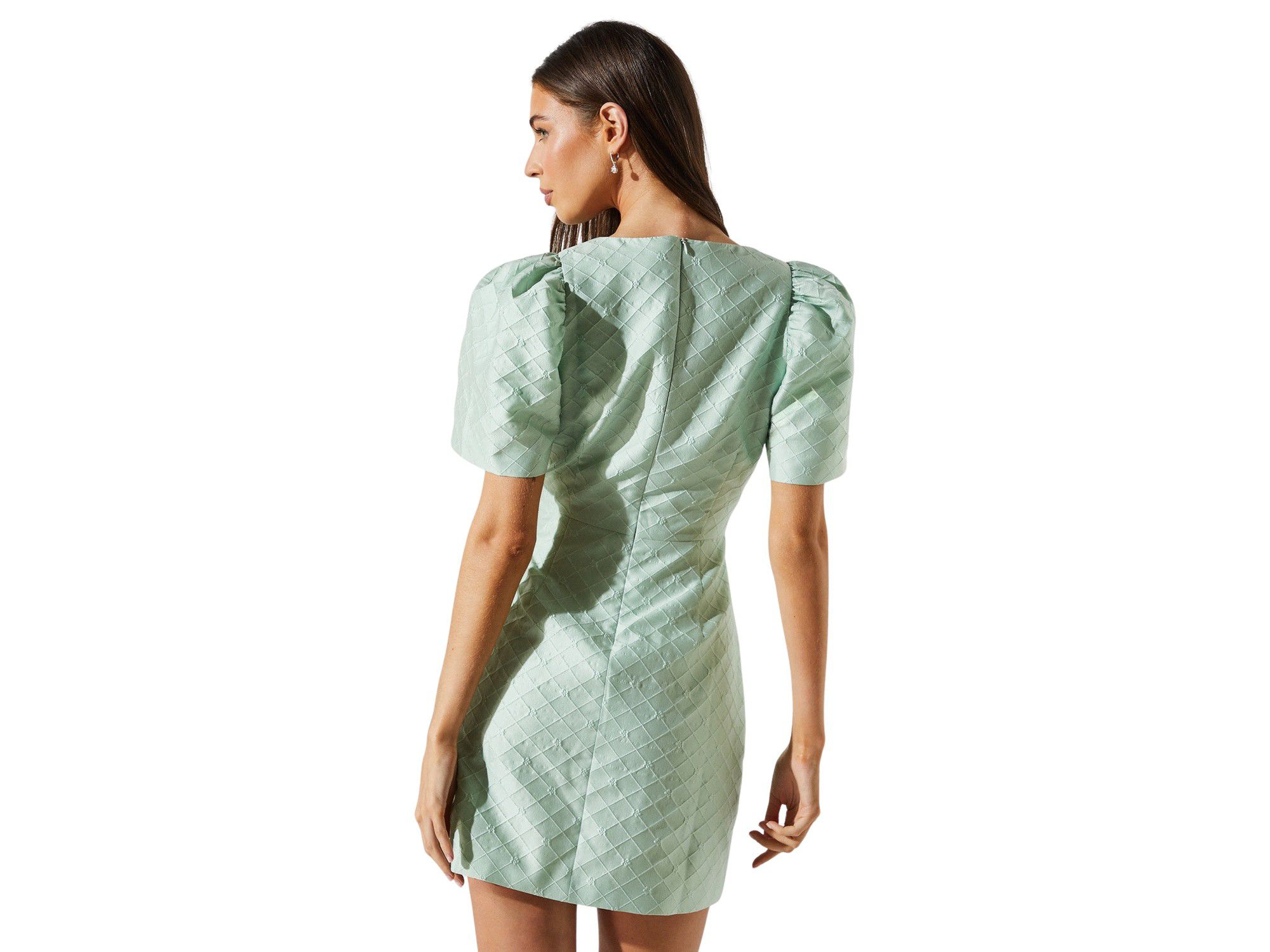 Jacquard Bow Mini Dress — Image 3