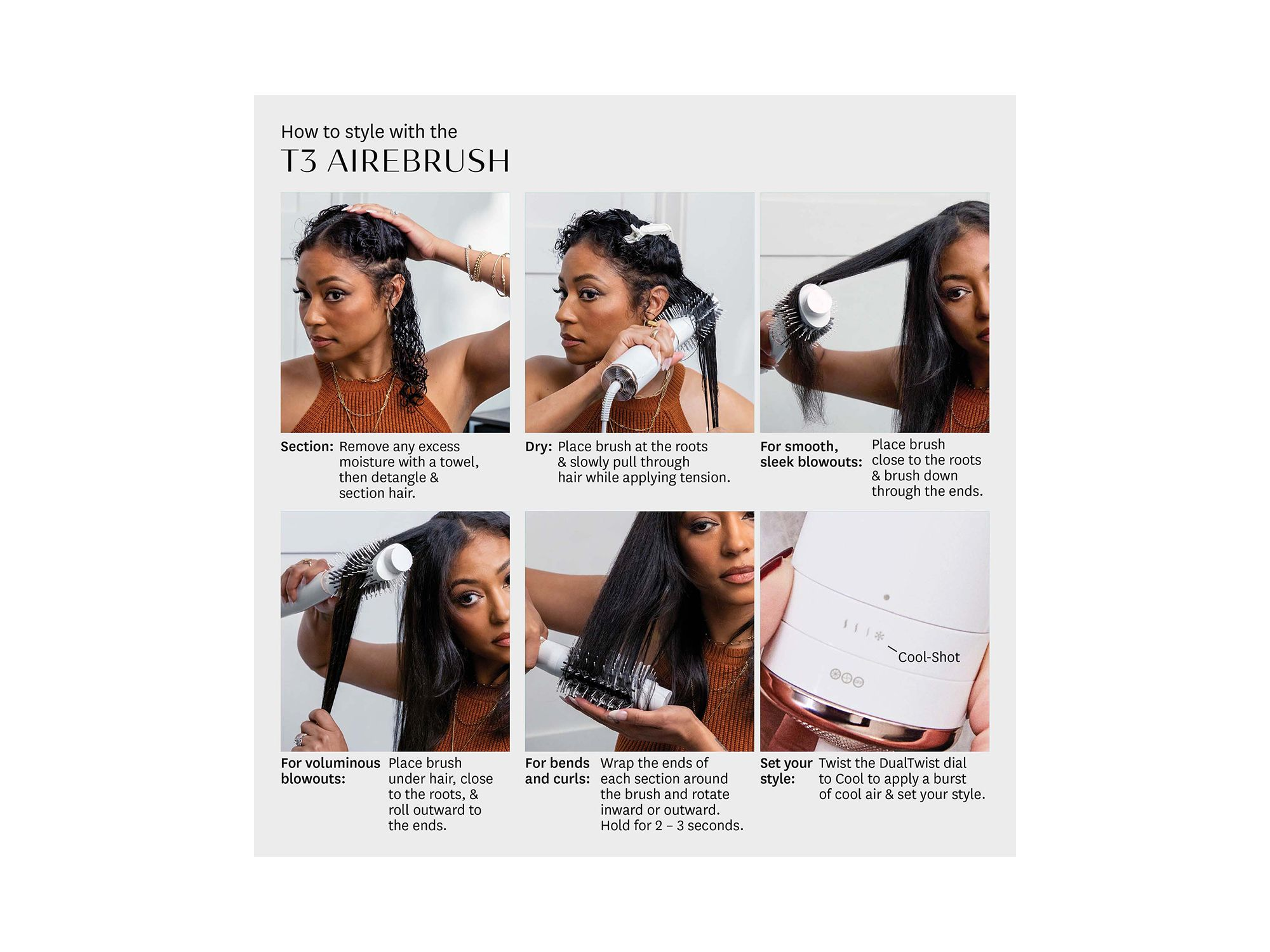 AireBrush One Step Smoothing & Volumizing Hair Dryer Brush — Image 7