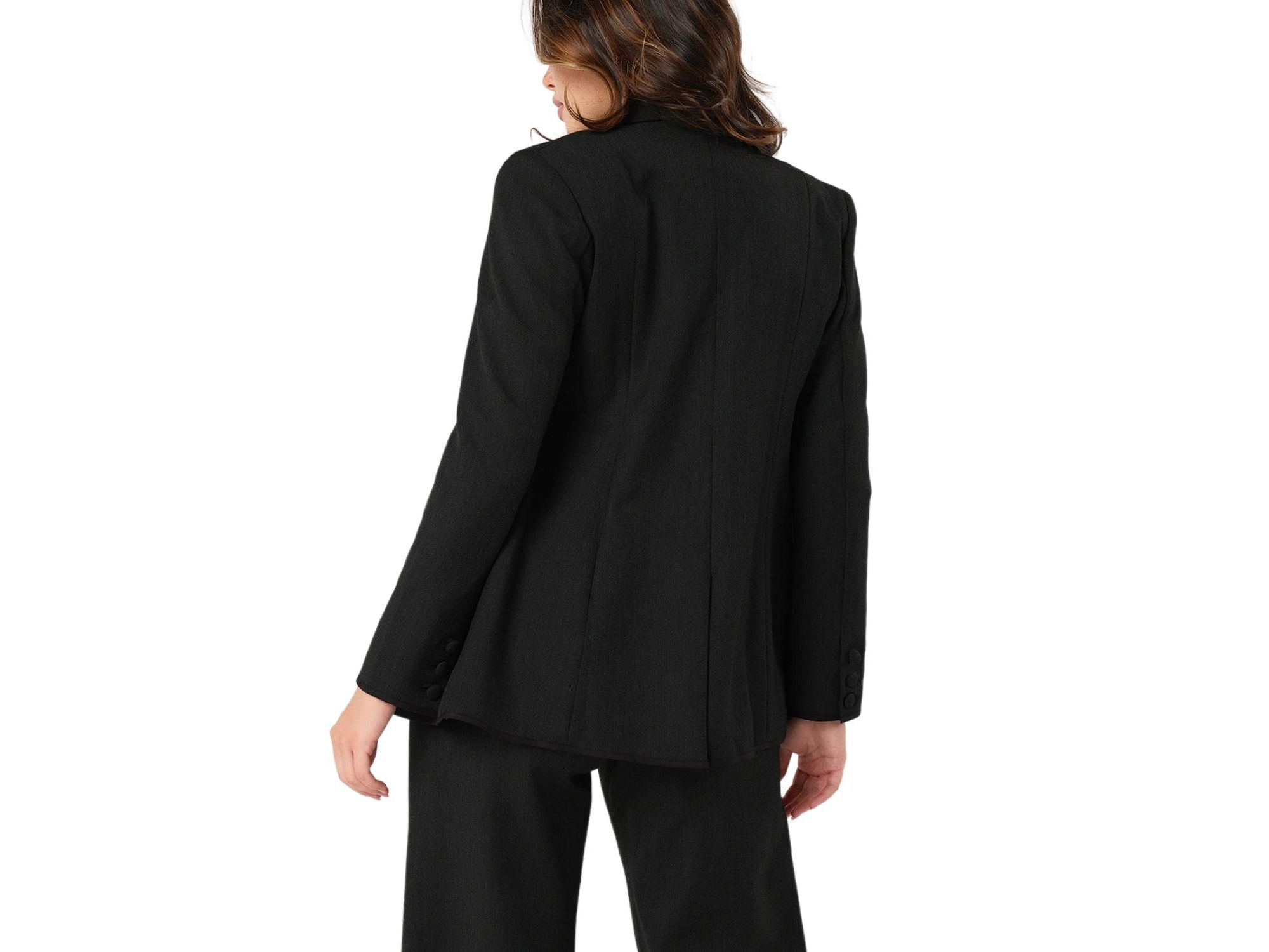 Women's Tailored Maternity Workwear Blazer in Italian Stretch Suiting Fabric — Image 4