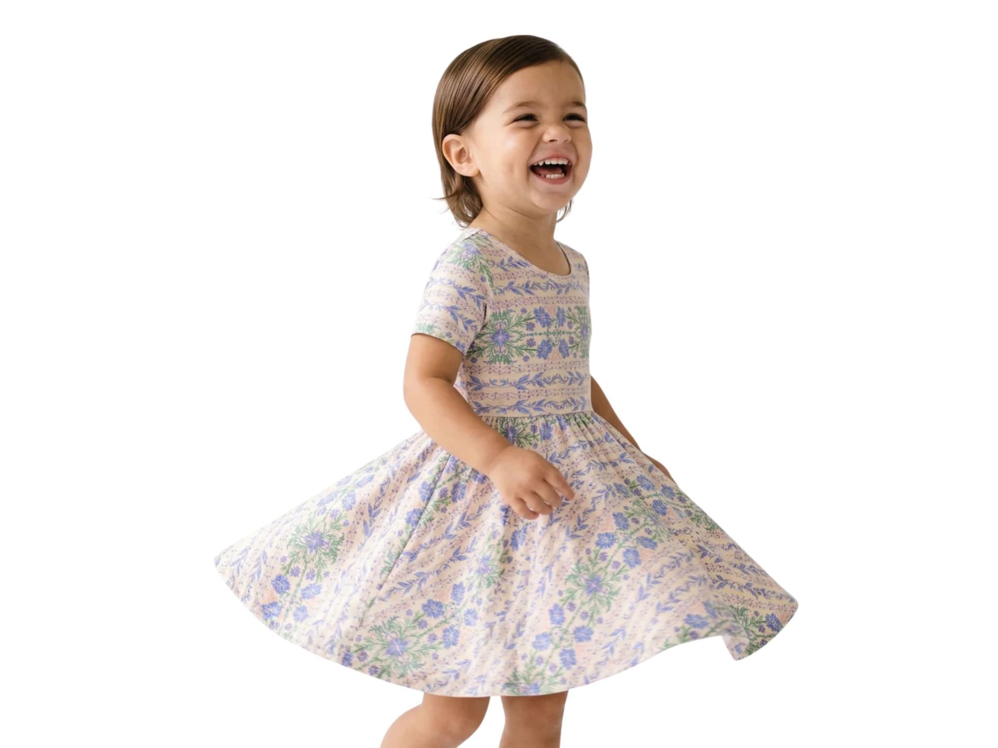 Girls' Spring Cascade Bamboo Twirl Dress - Little Kid — Image 5