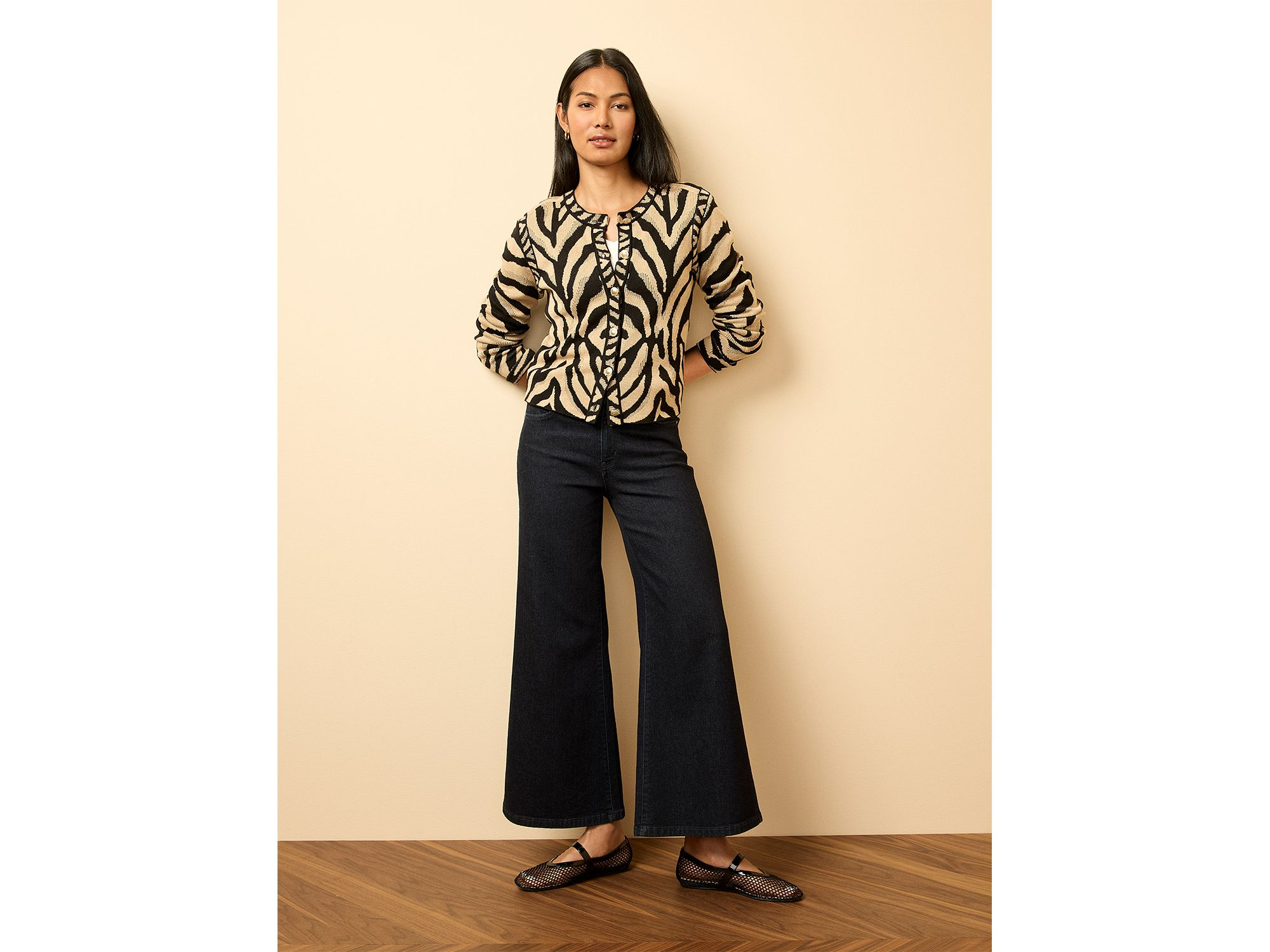 Animal Jacquard Cardigan — Image 7