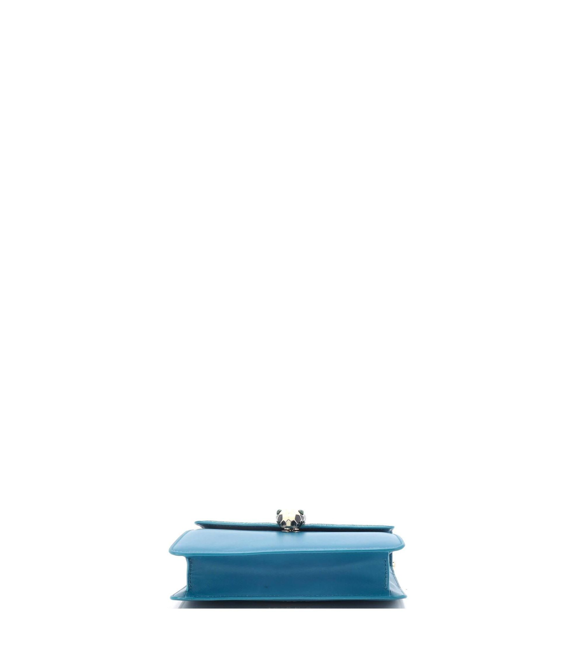 Serpenti Forever Square Shoulder Bag Leather and Stingray — Image 5