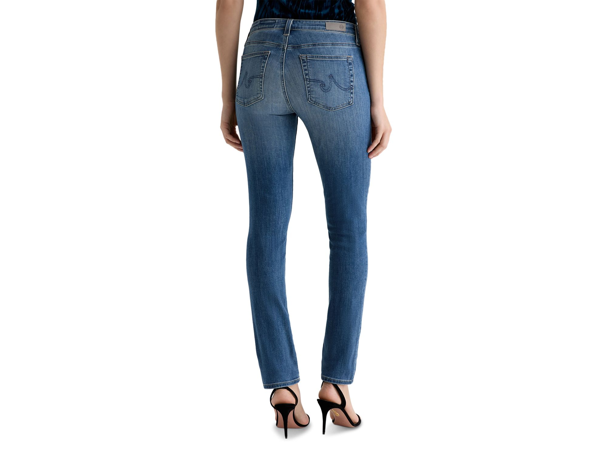 Mid Rise Cigarette Leg Jeans in Kinship — Image 5
