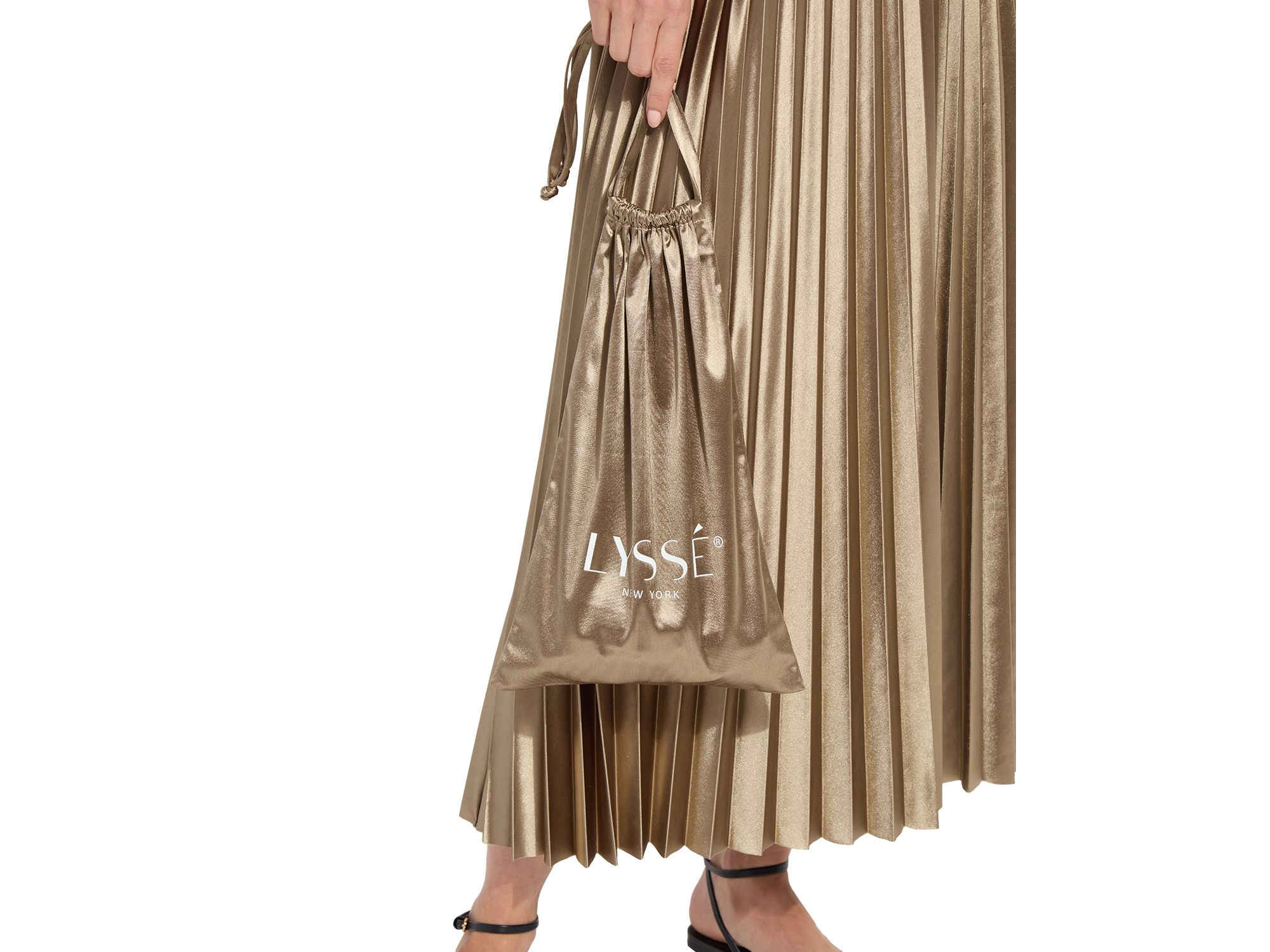 Nina Pleated Midi Skirt — Image 3