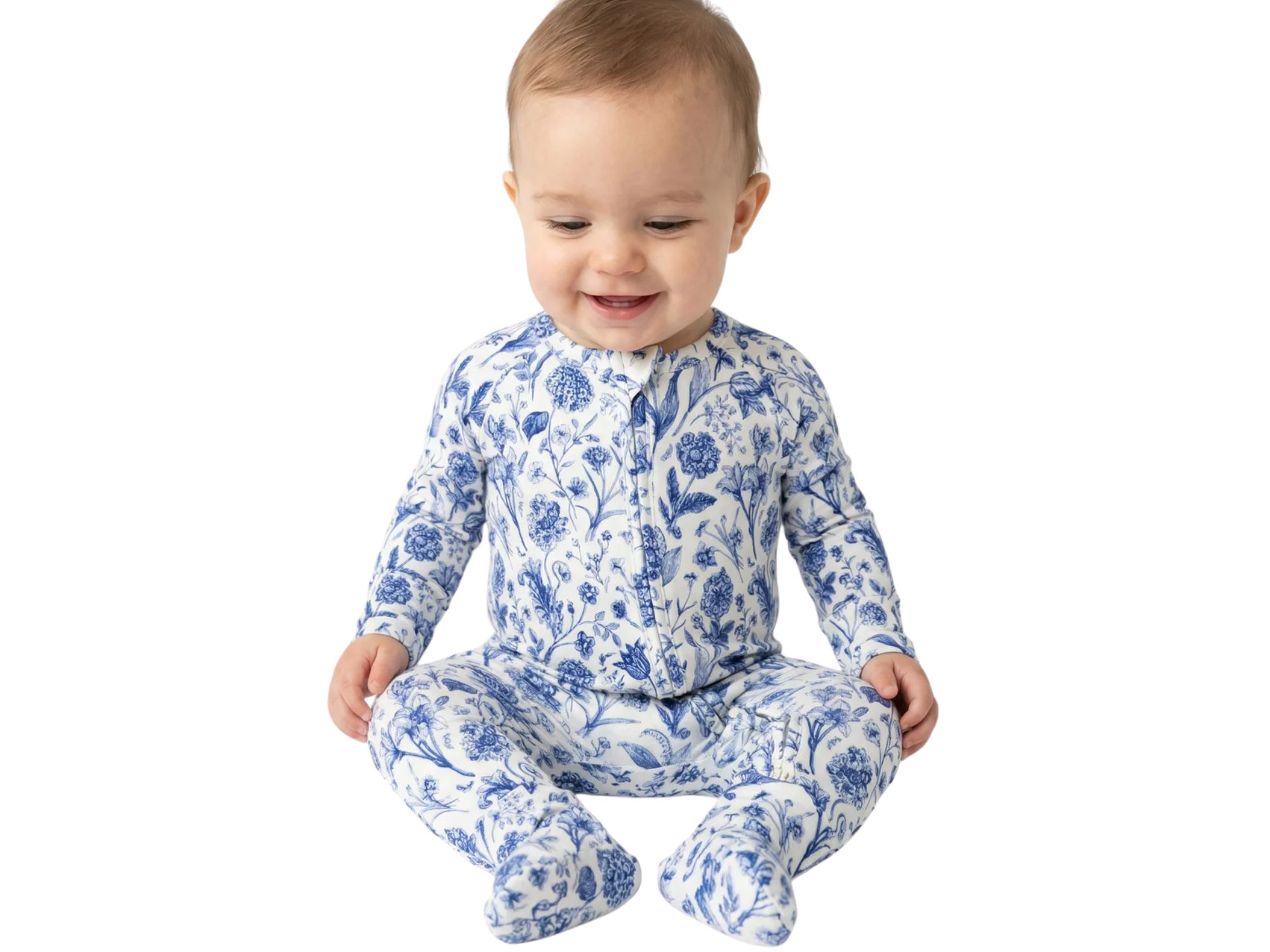 Girls' Porcelain Vine Bamboo Sleeper - Baby — Image 3