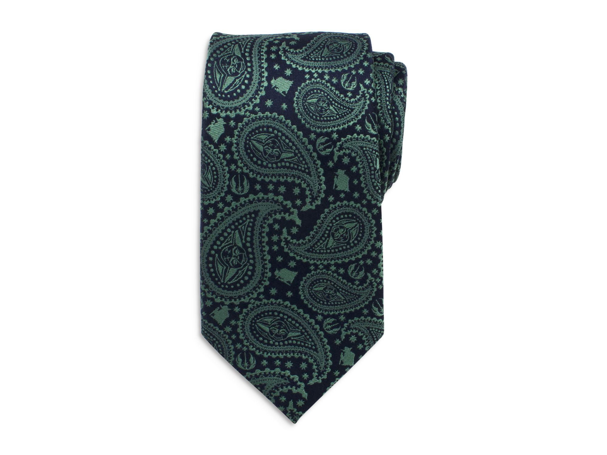 Star Wars Yoda Green Paisley Tie — Image 4