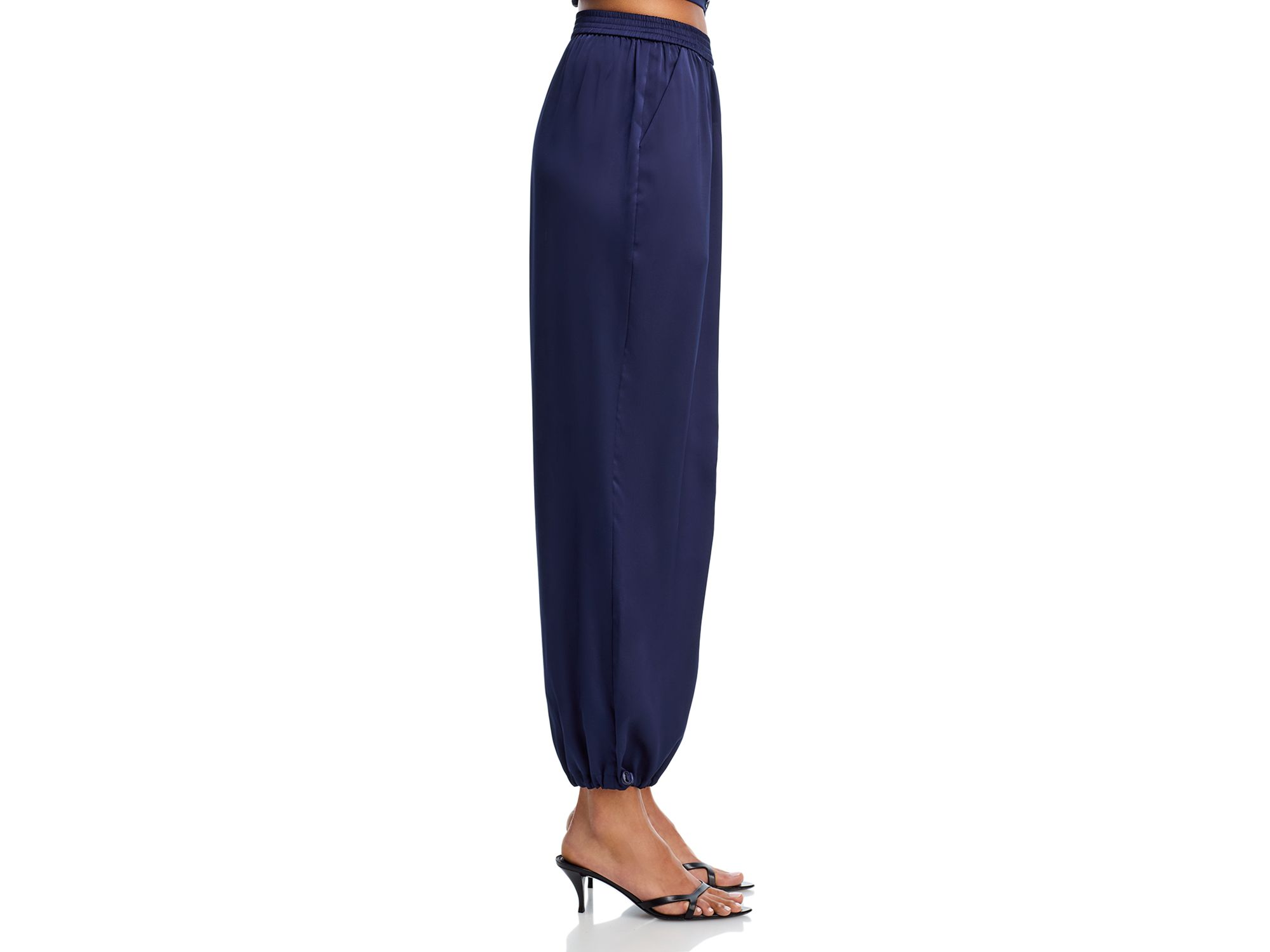 Satin Tie Front Shirt & Satin Jogger Pants — Image 9