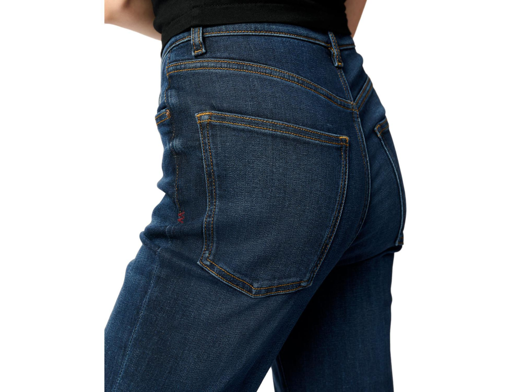 ASE Stretch High Rise Straight Jean in Vroom — Image 3