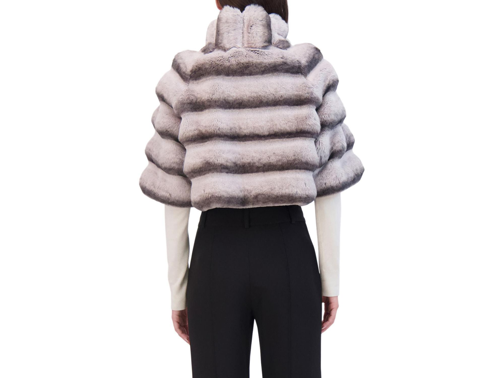 Faux Fur Chinchilla Bolero — Image 5