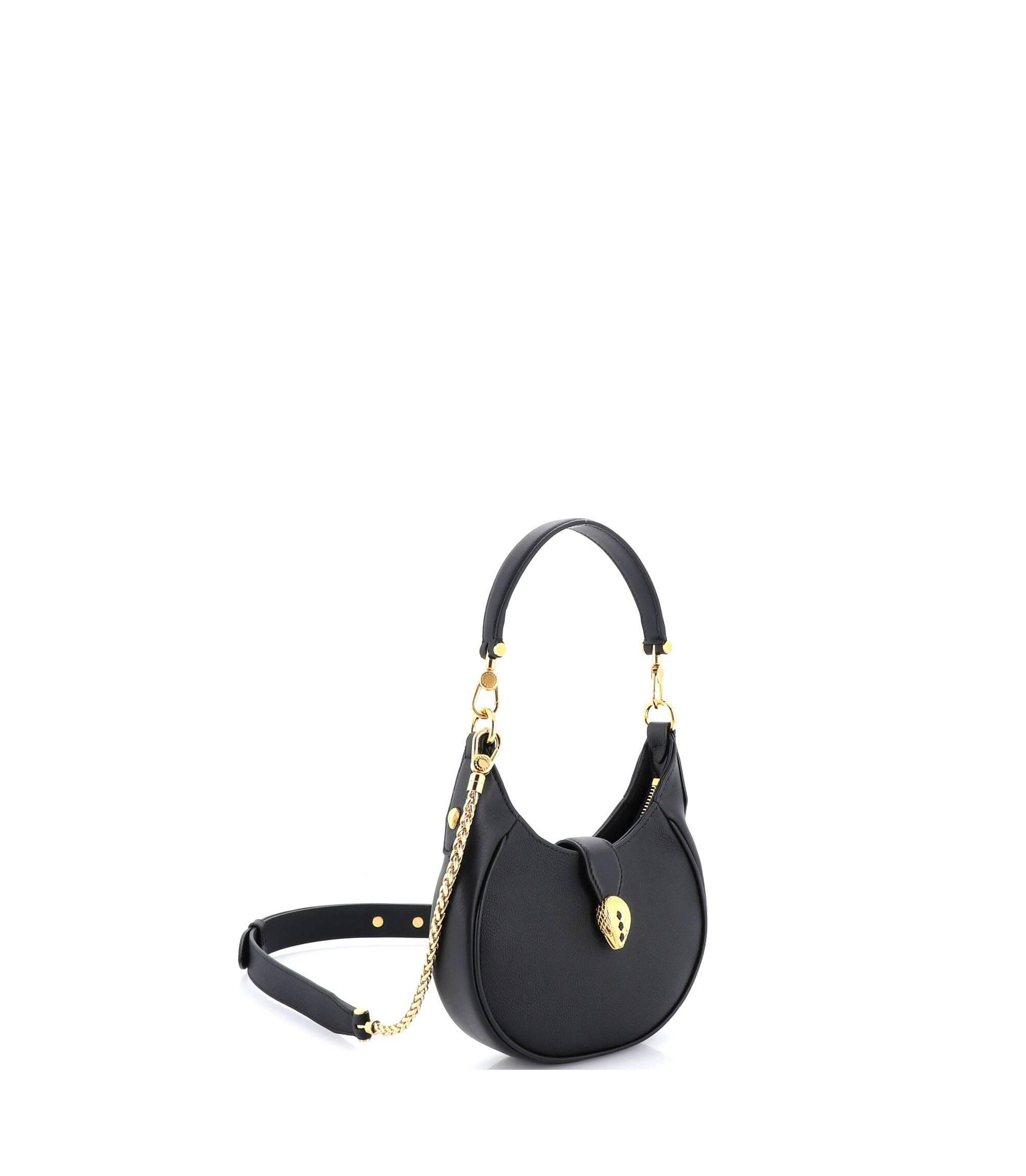 Mini Serpenti Ellipse Crossbody Bag Leather — Image 3