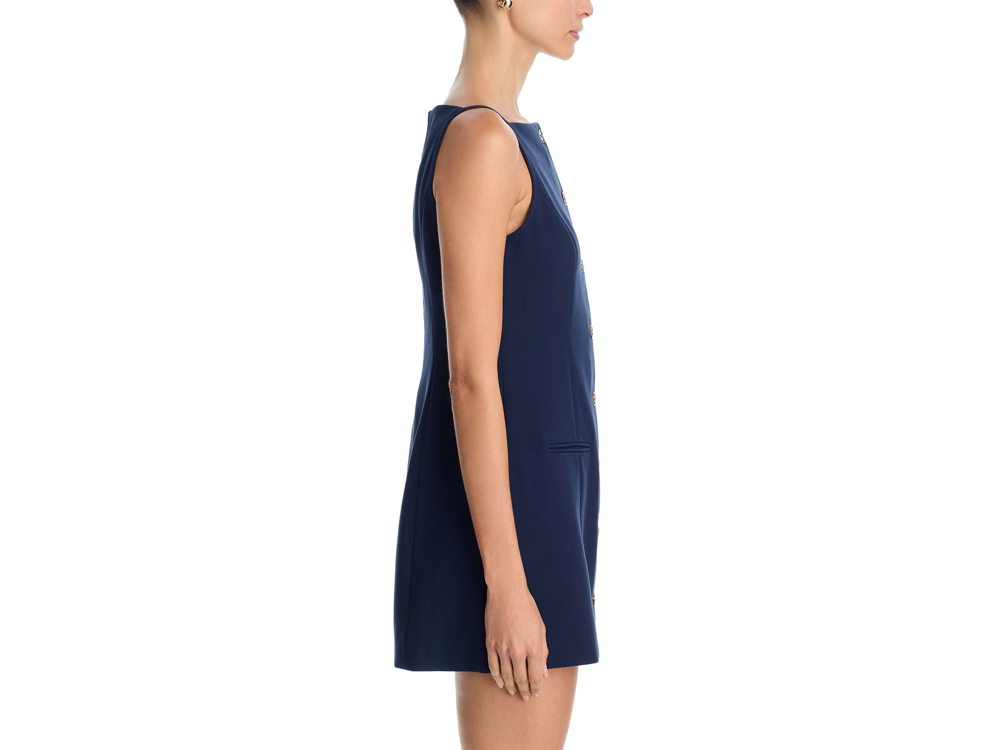 Azra Twill Square Neck Mini Dress — Image 4