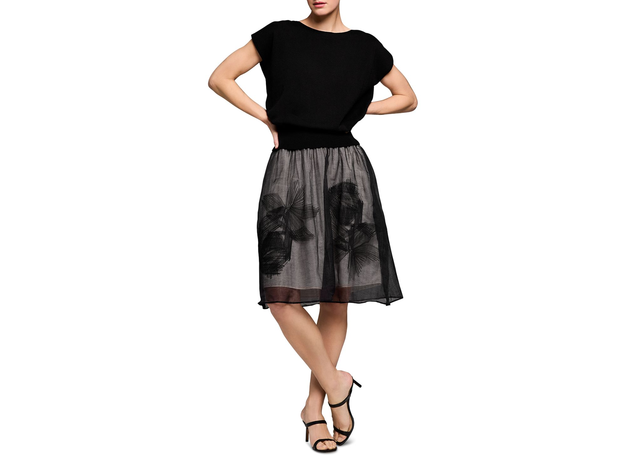 Embroidered Mesh Skirt — Image 4