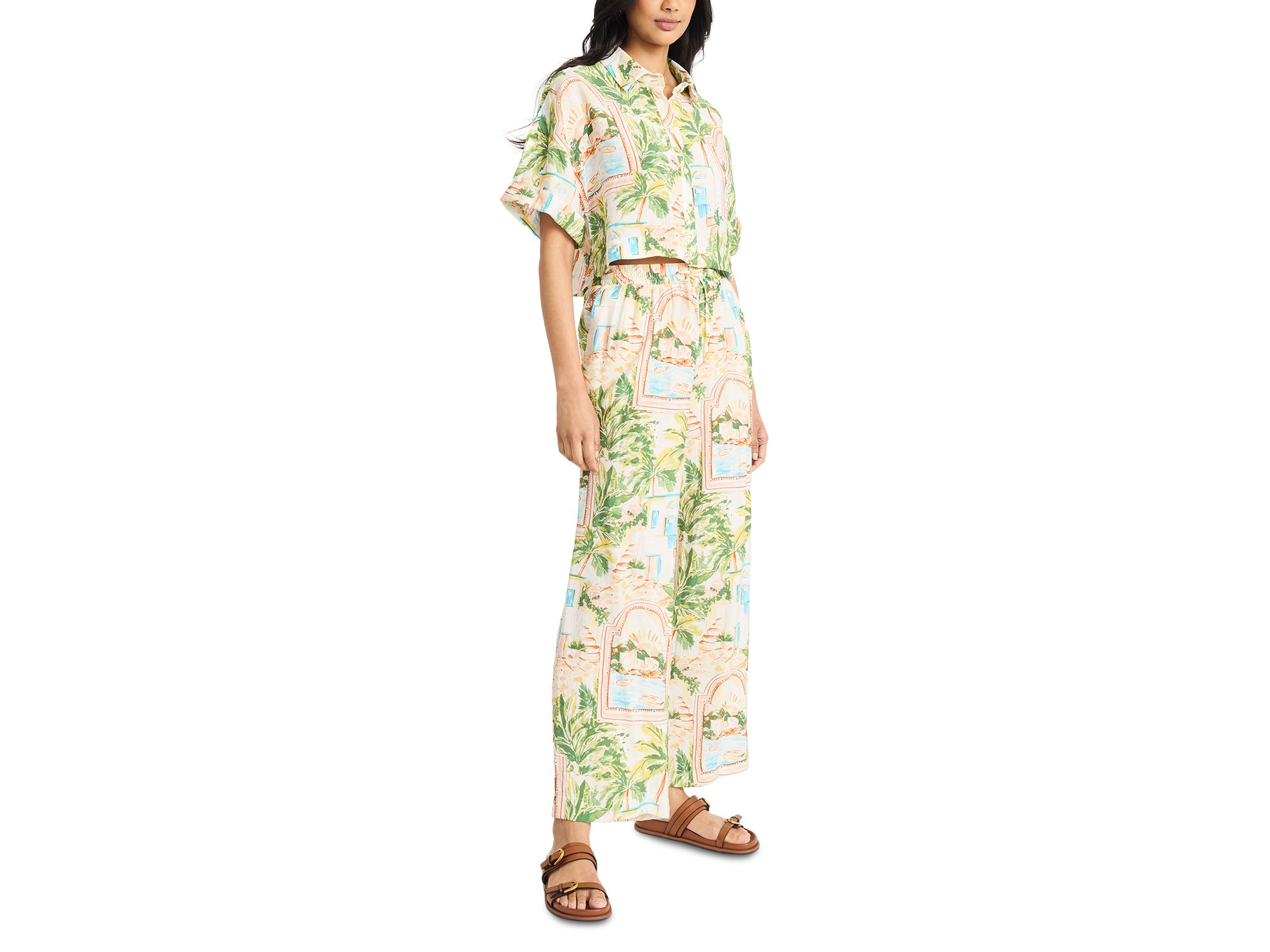 Postcard Print Top & Pants Set — Image 3