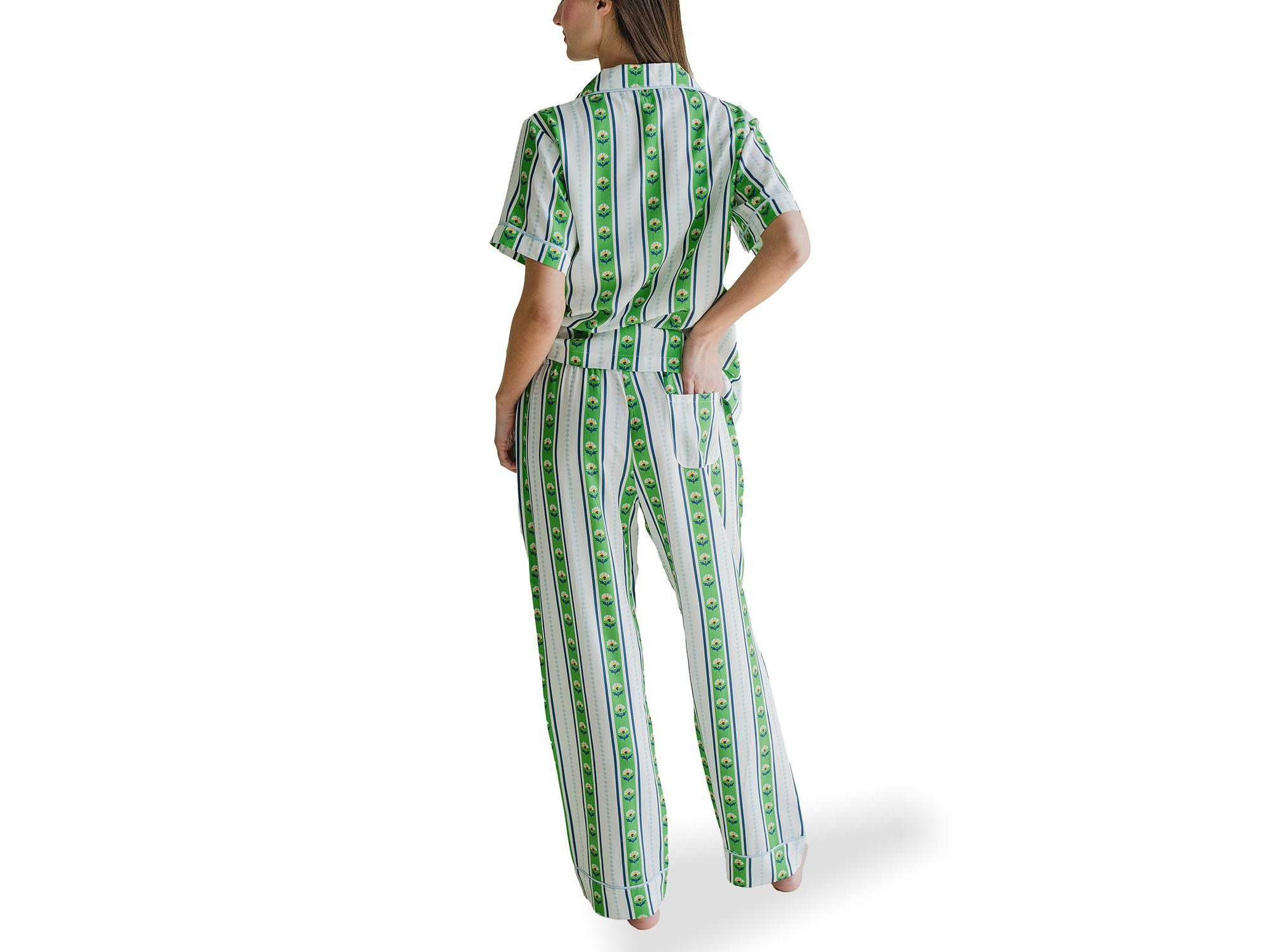 Garden Stripe Pajama Pants Set — Image 3