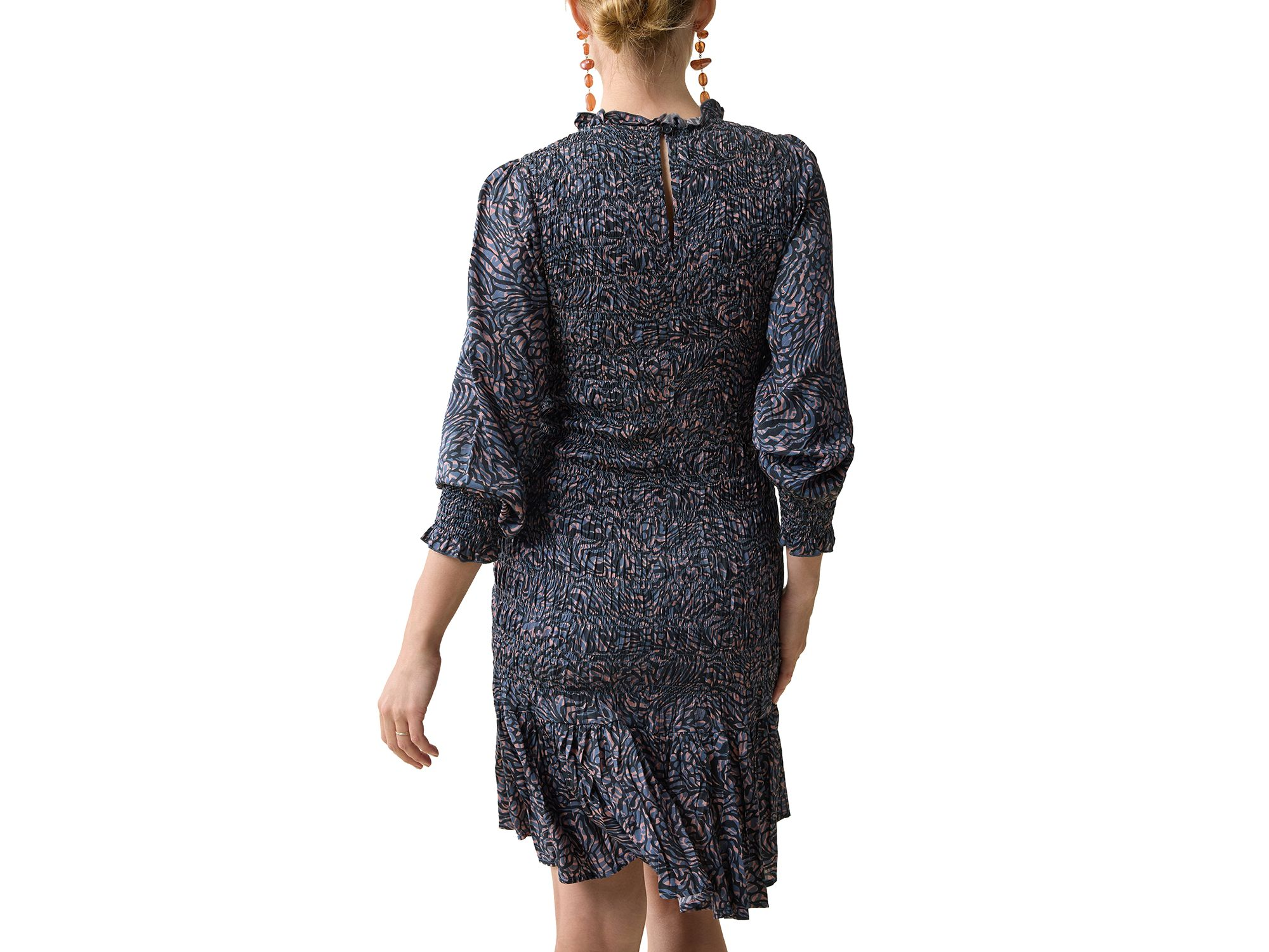 Smocked Maternity Dress — Image 5