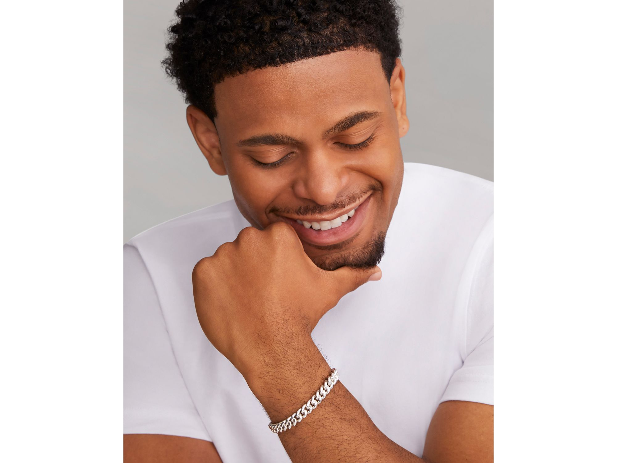 Men's Sterling Anthem Curb Chain Link Bracelet - Exclusive — Image 3