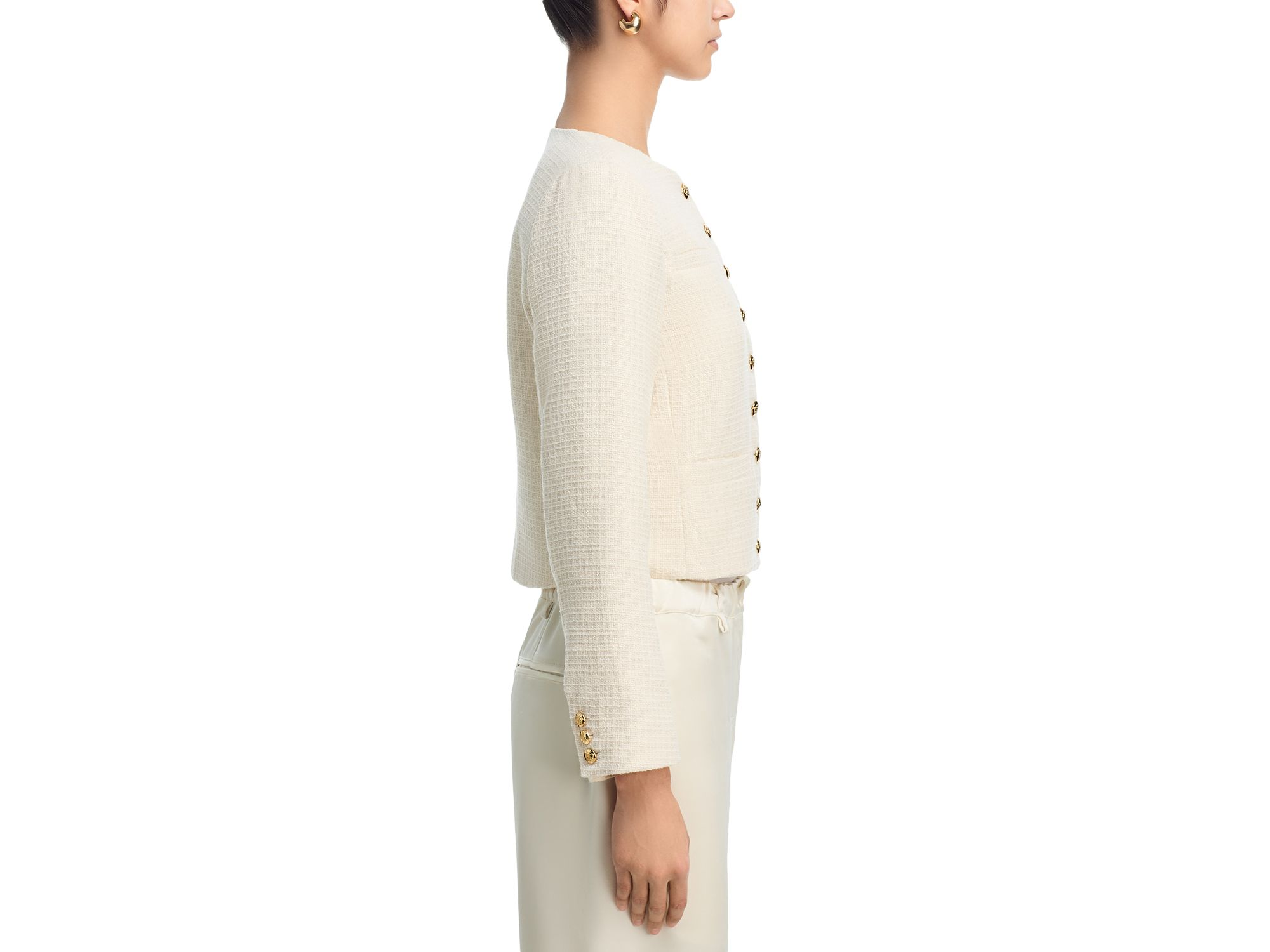Multi Button Tweed Jacket - Exclusive — Image 5