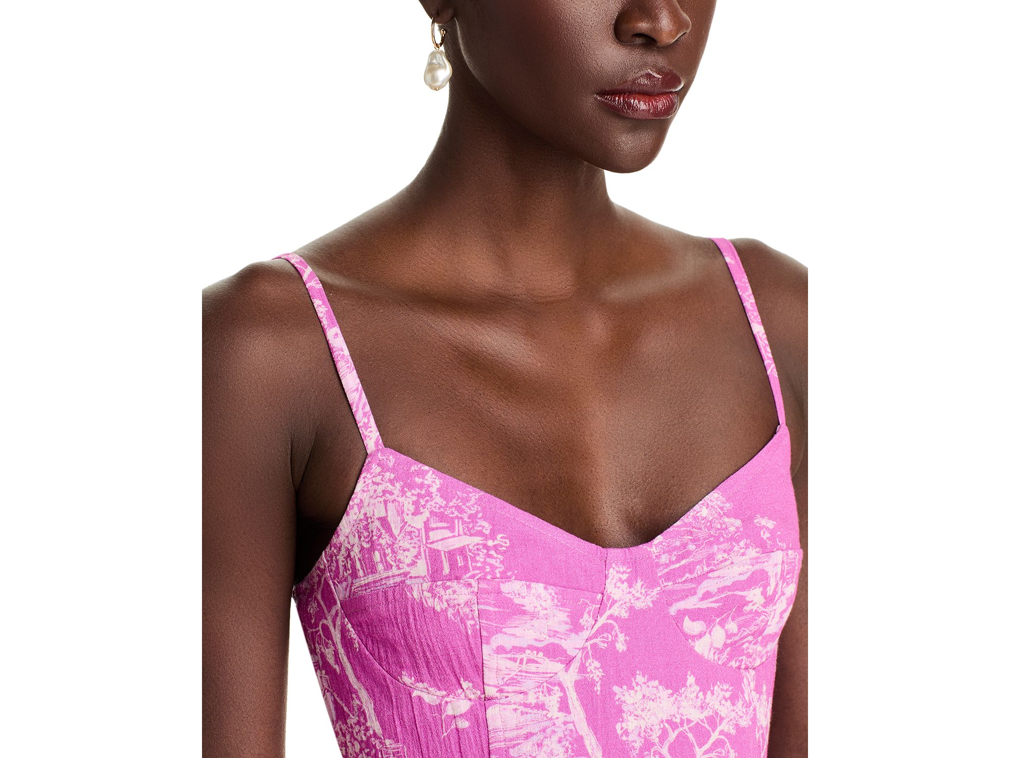 Toile Tank Midi Dress - Exclusive — Image 3