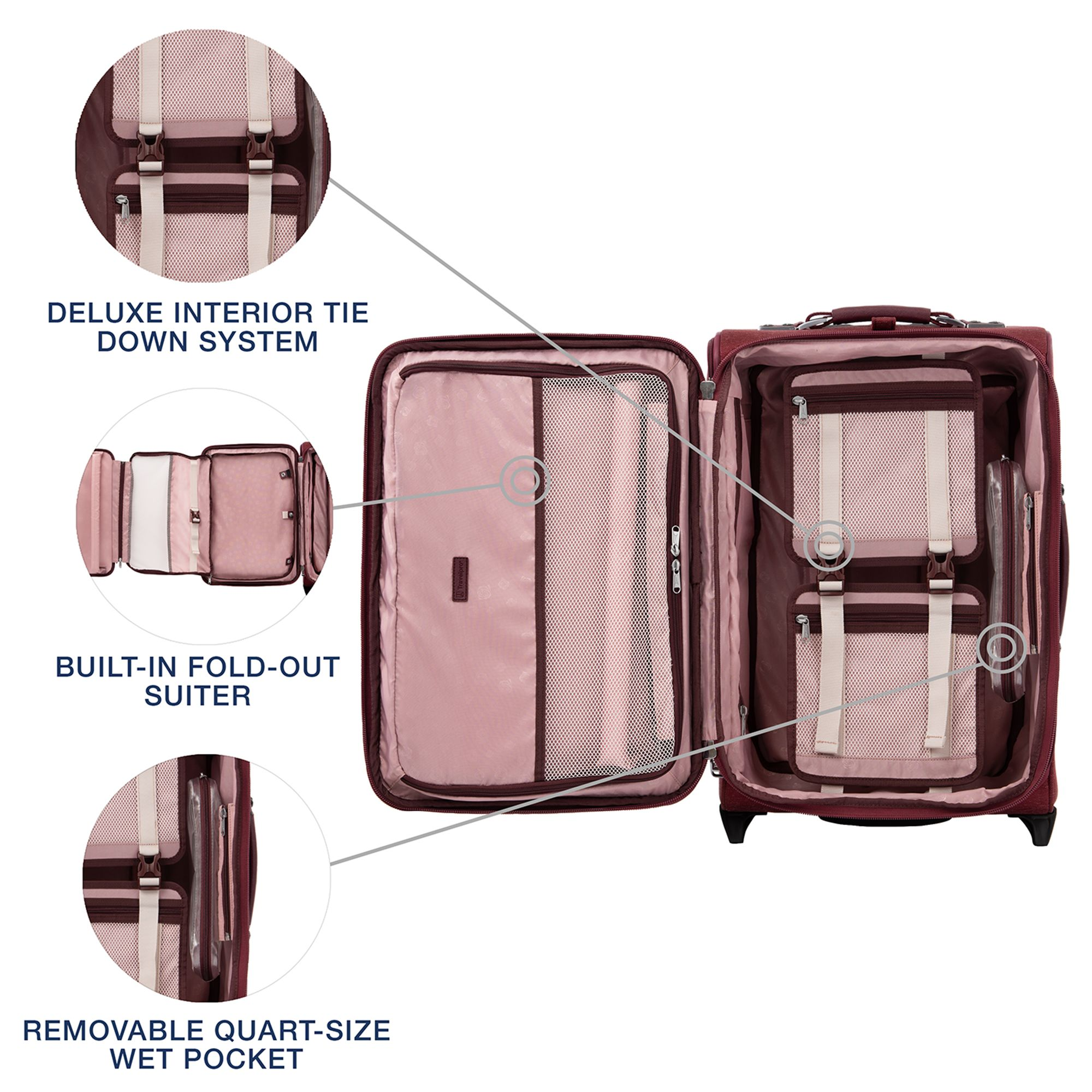 Platinum Elite 22" Expandable Carry On Rollaboard — Image 10