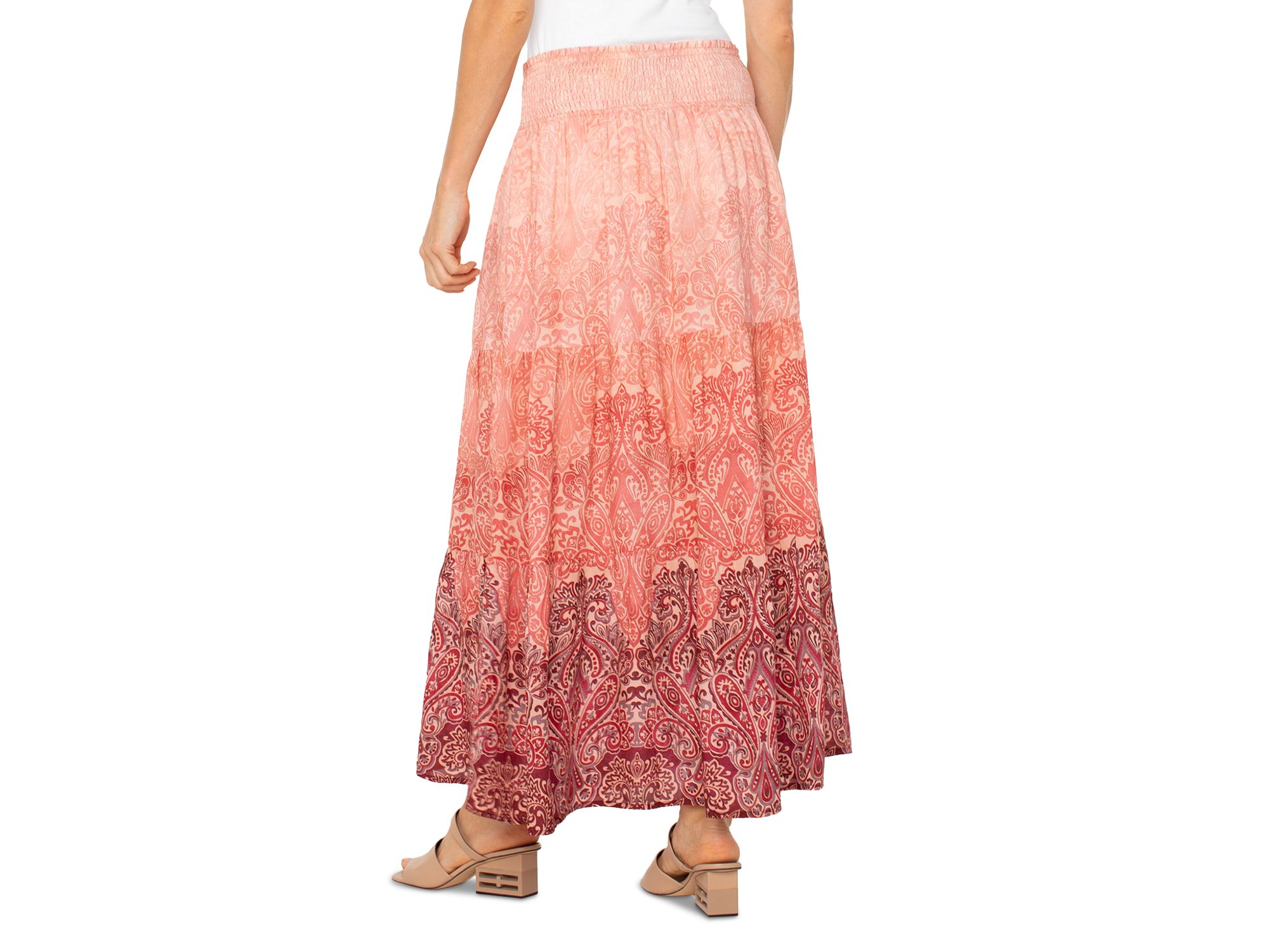 Tiered Woven Maxi Skirt — Image 3
