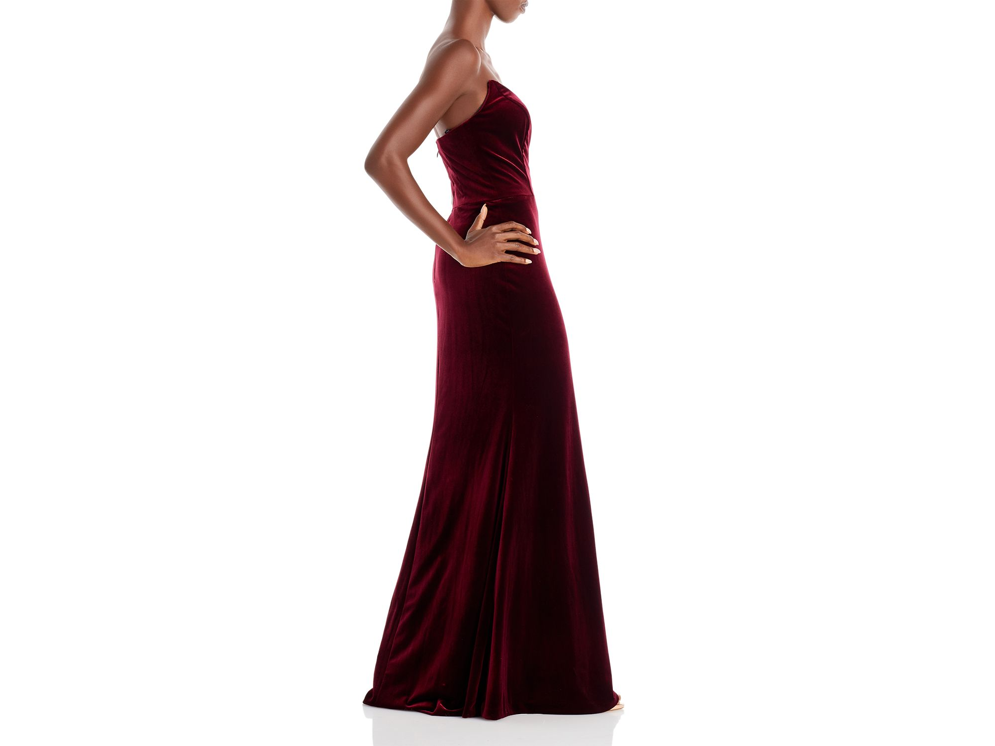 Strapless Velvet Gown - Exclusive — Image 6