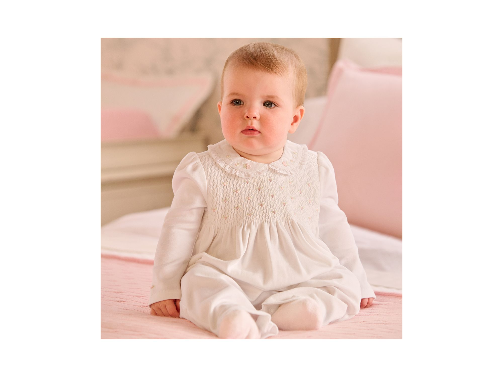 Girls' Smocked Coverall - Baby — Image 4