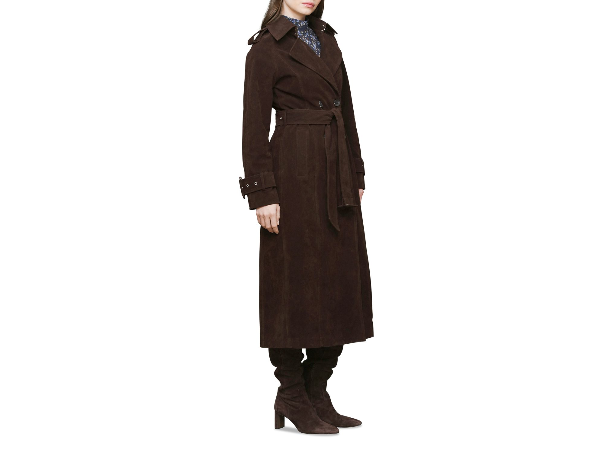 Faux Suede Utility Trench — Image 8
