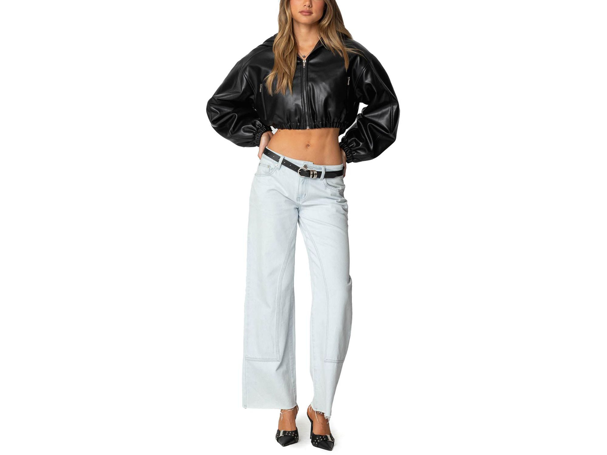 Hooded Cropped Jacket — Image 3