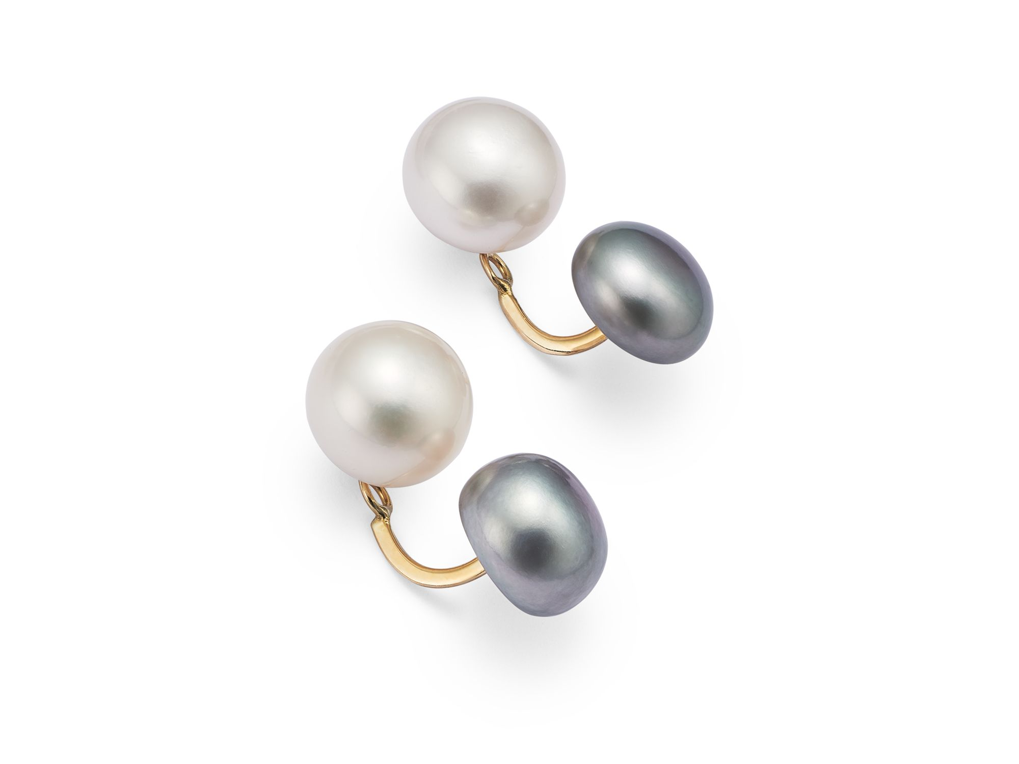 Cultured Freshwater Pearl Ear Jacket in 14K Yellow Gold — Image 4