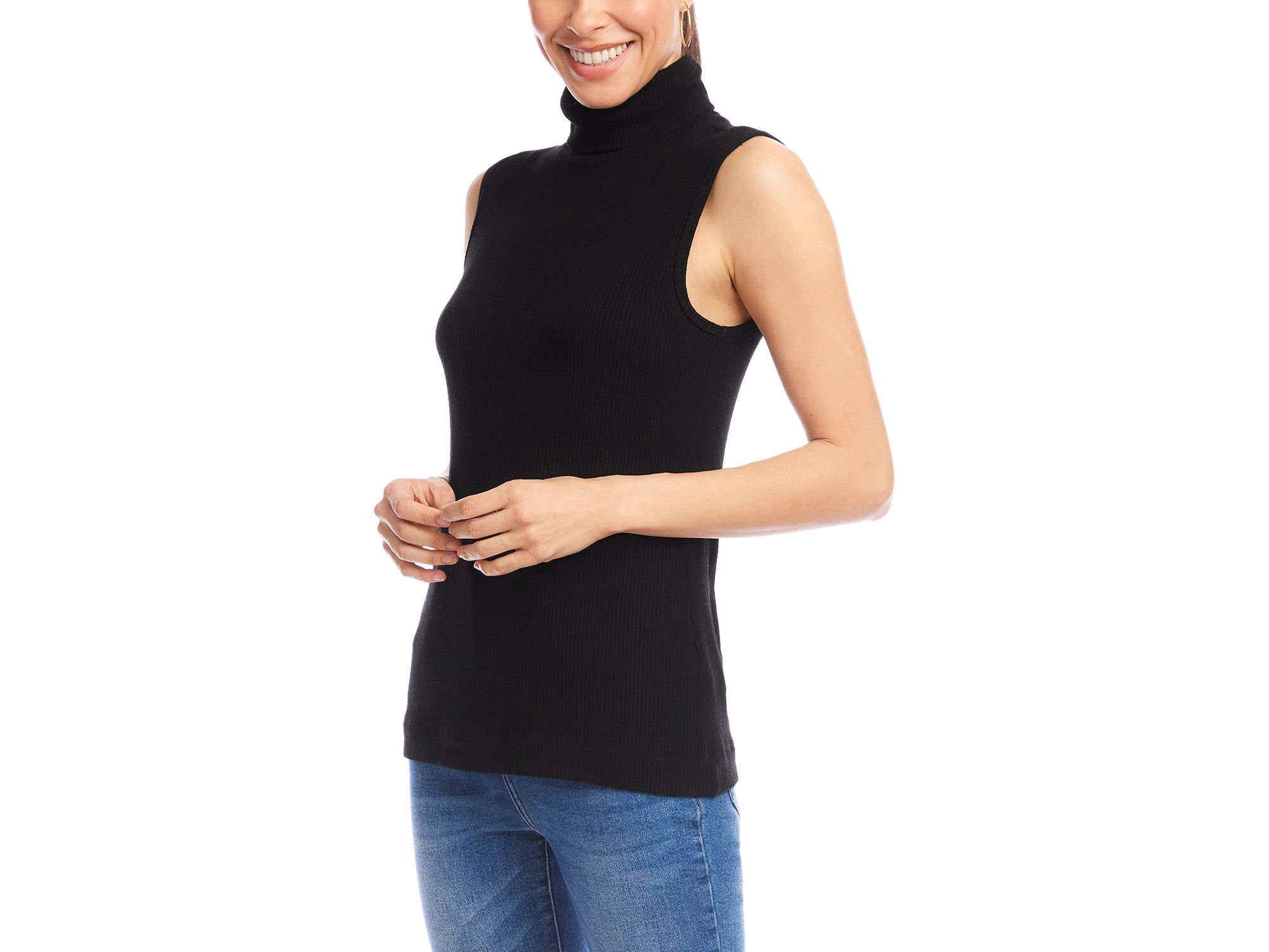 Ribbed Turtleneck Tank — Image 3