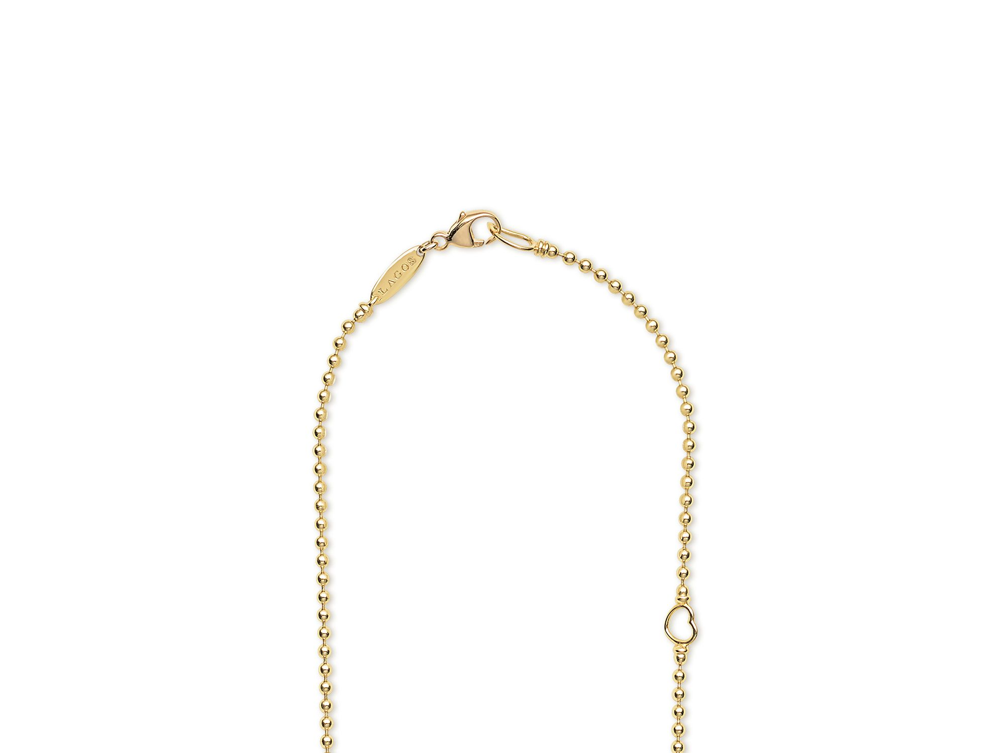 18K Yellow Gold Fizz Diamond Bezel Beaded Collar Necklace, 16-18" — Image 4