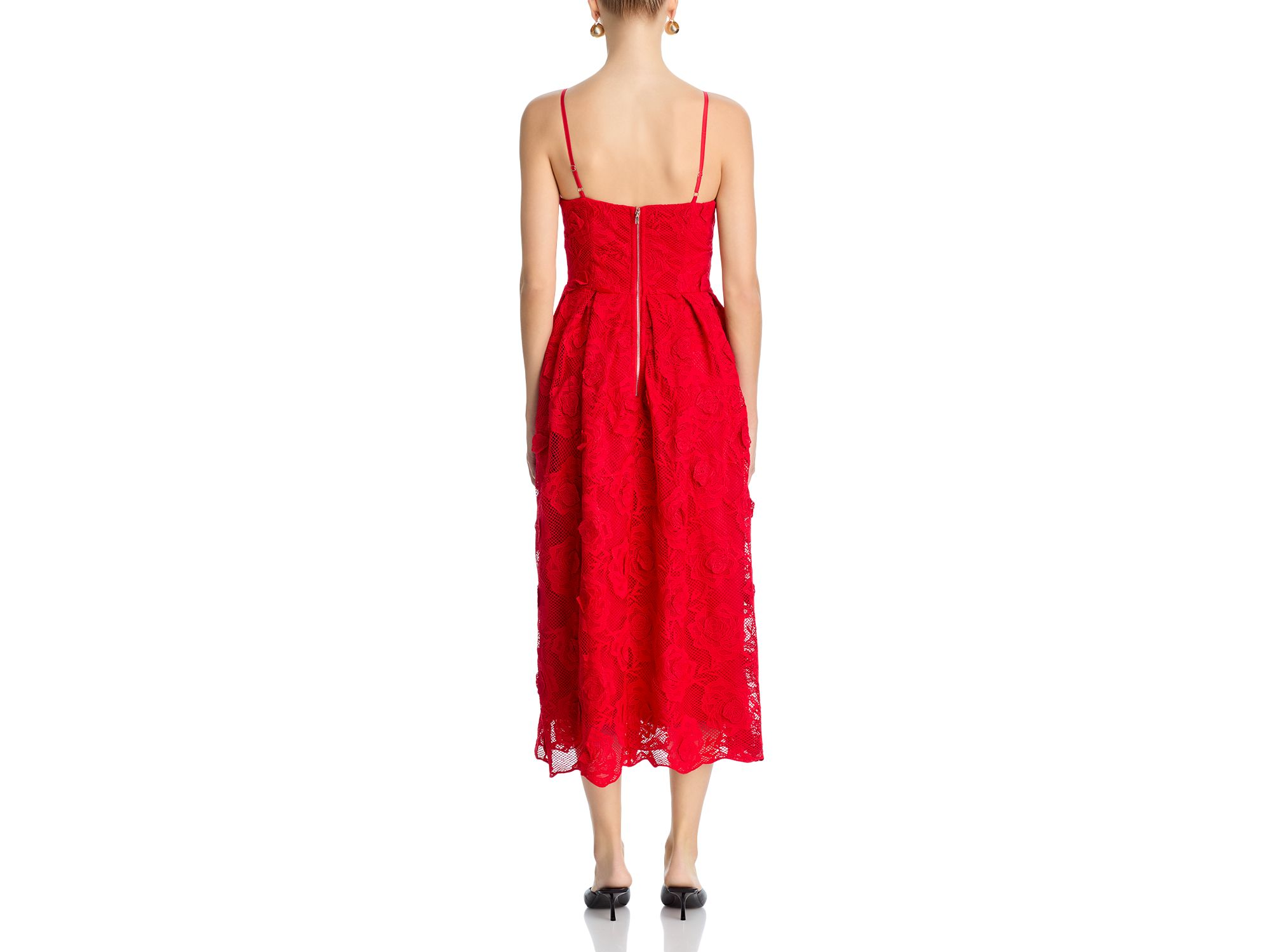 Rose Lace Midi Dress - Exclusive — Image 4