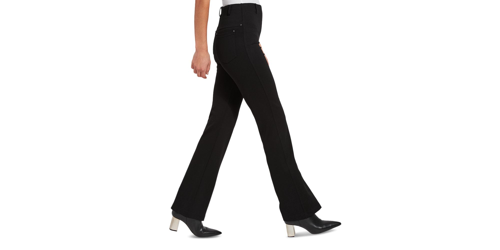 Ponte Baby Bootcut Pants — Image 3