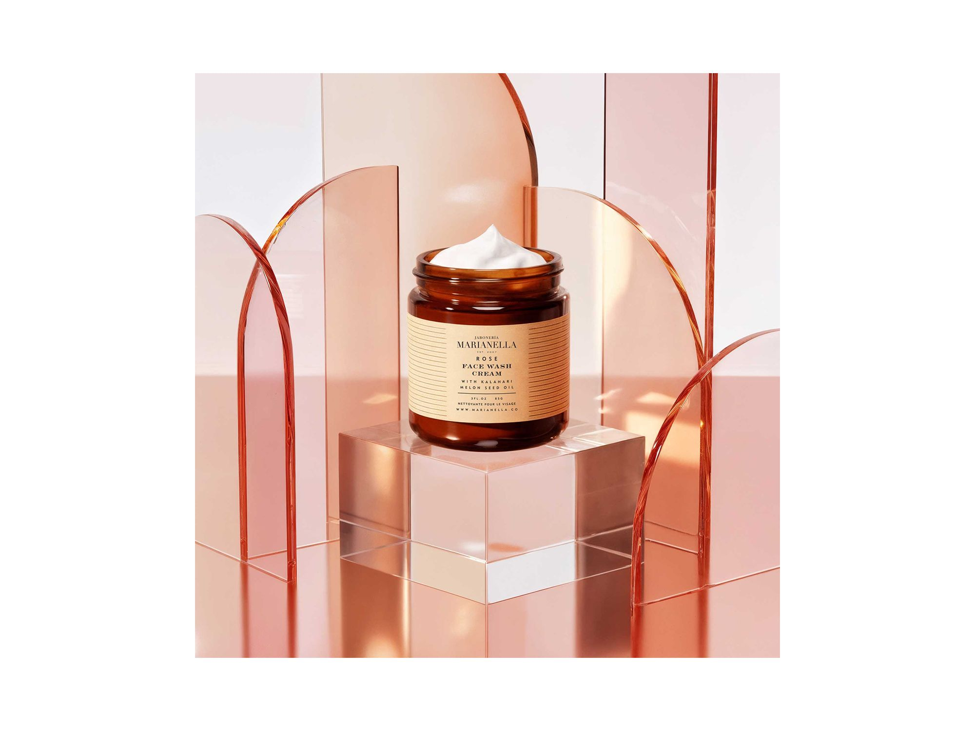 Rose Face Wash Cream 3 oz. — Image 3