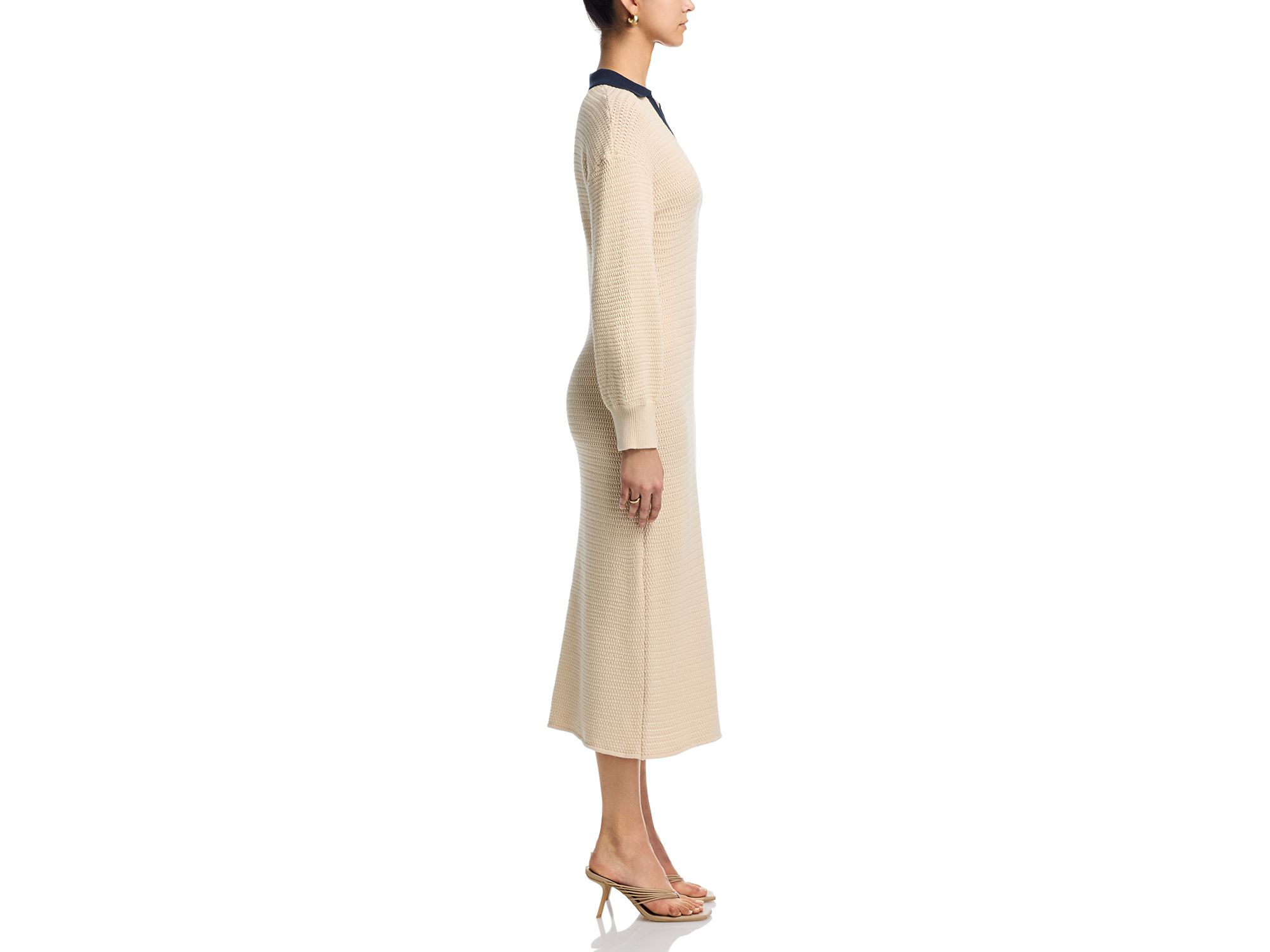 Mozart Contrast Texture Knit Maxi Dress — Image 5