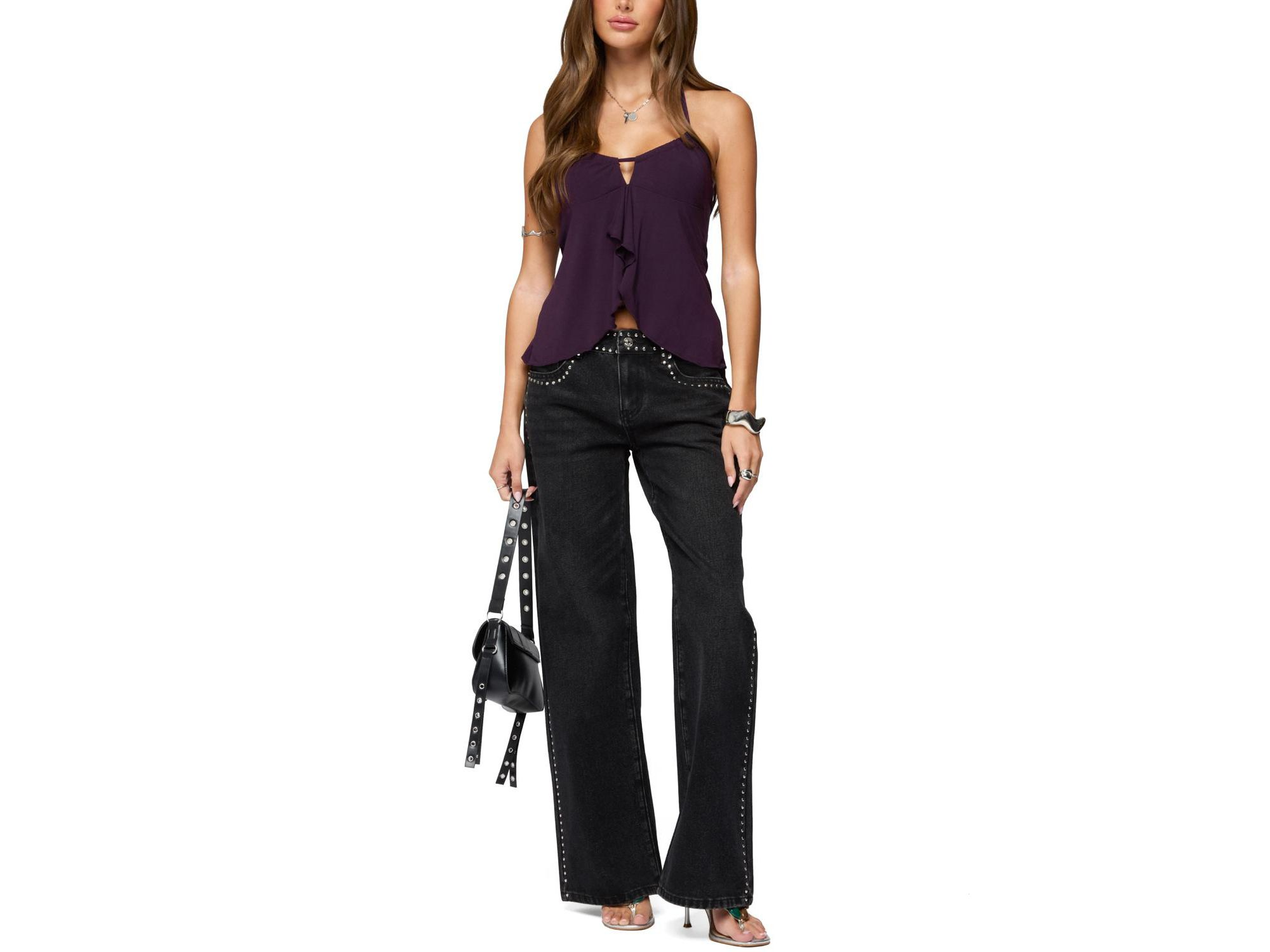 Lorenna Split Front Halter Top — Image 4