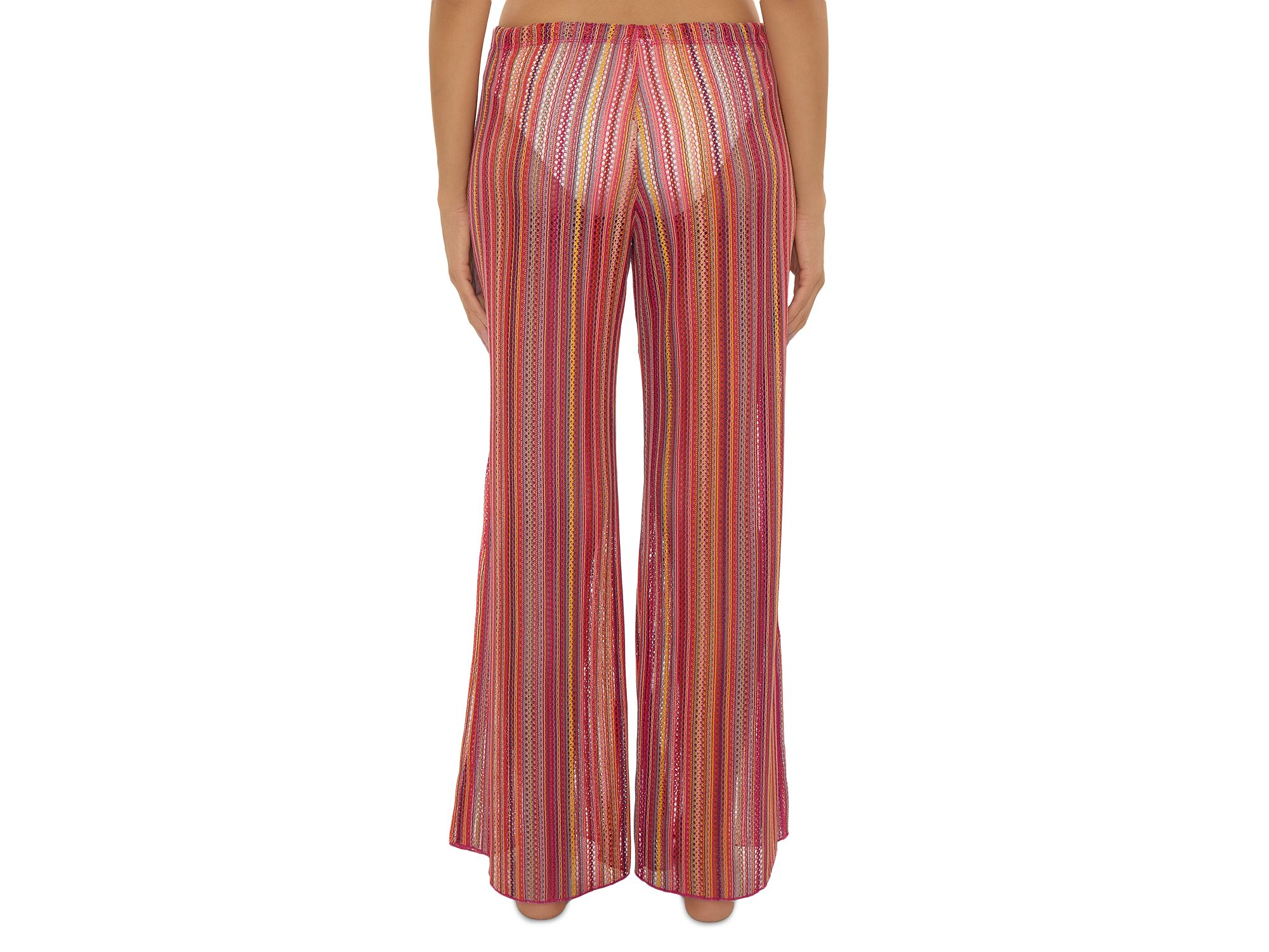 Seaside Crochet Stripe Swim Cover-Up Pants — Image 4