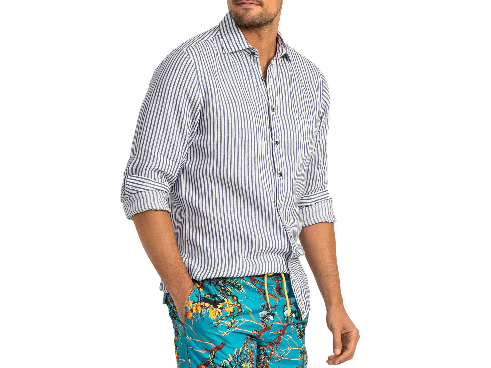 Charles Striped Long Sleeve Shirt — Image 4