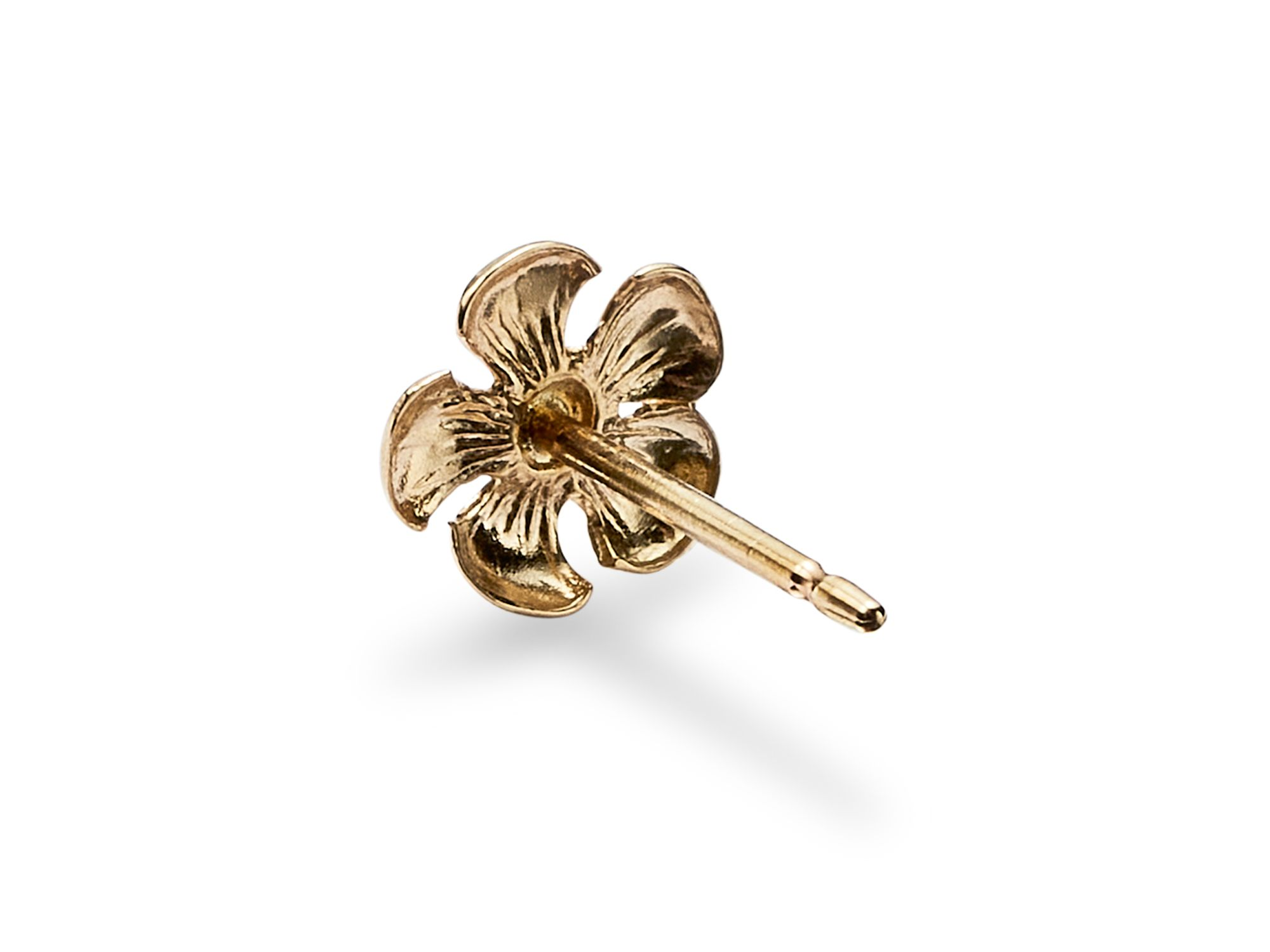 Daisy Stud Earrings in 14K Yellow Gold — Image 3