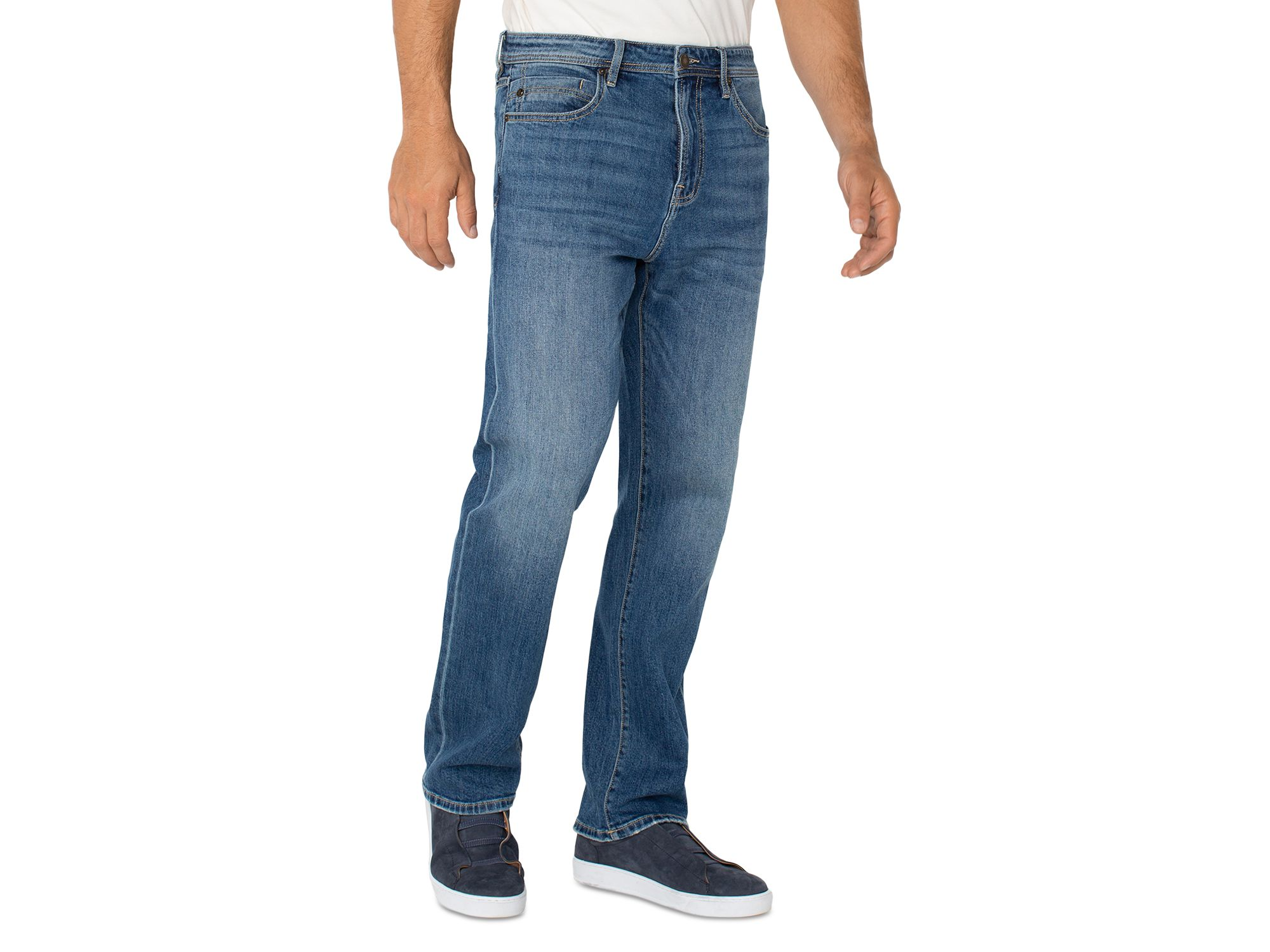 Sutton Relaxed Fit Jeans in Belmonte Blue — Image 5