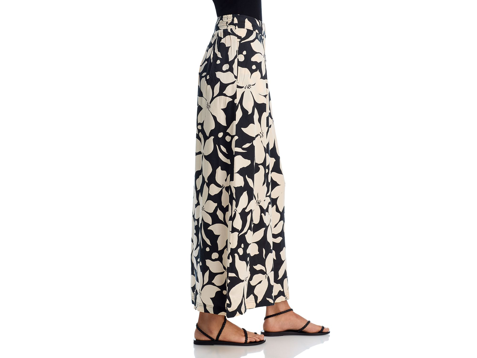 Floral Wide Leg Pants - Exclusive — Image 4