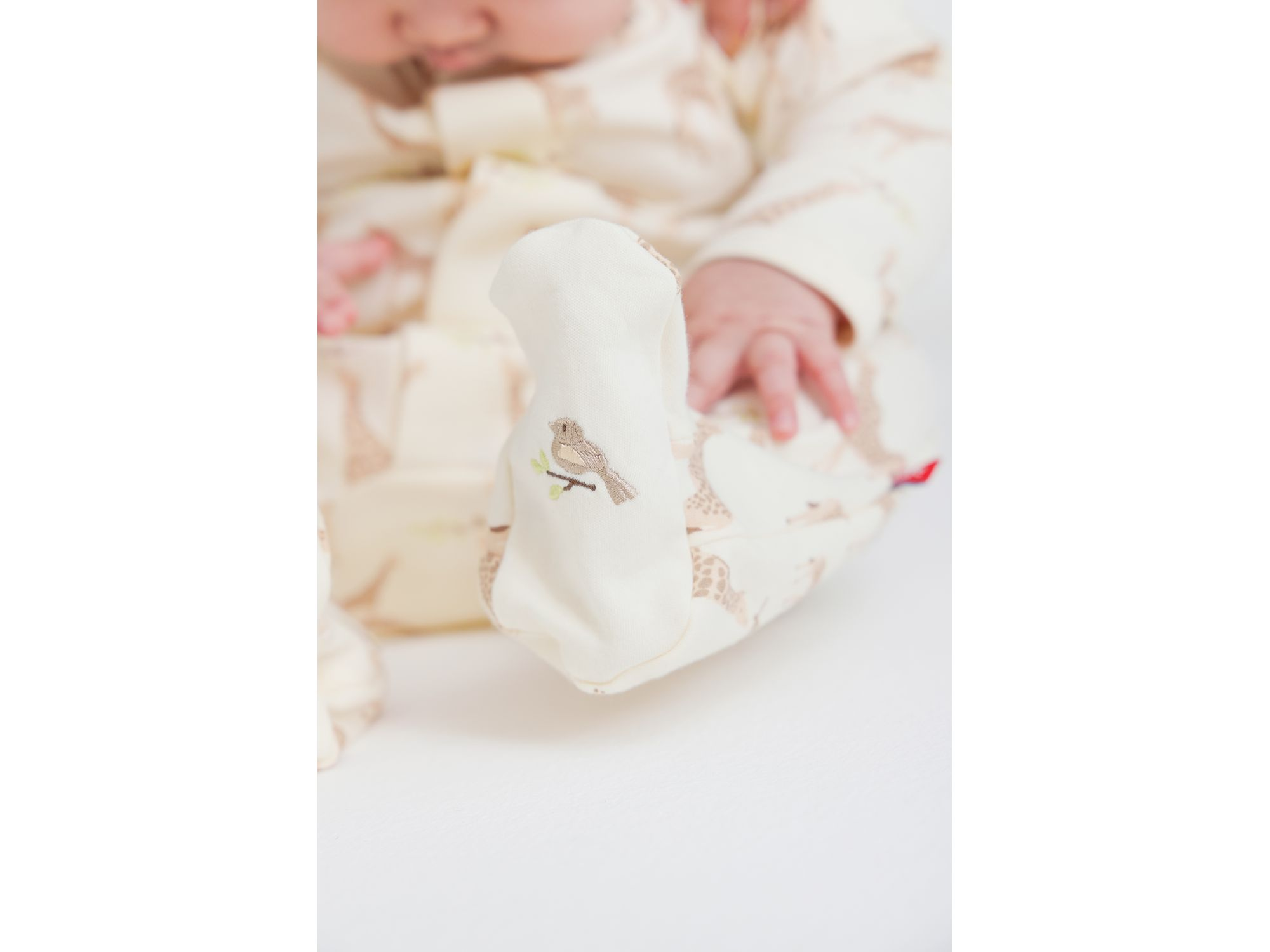 Unisex Cotton Giraffe Footie - Baby — Image 5
