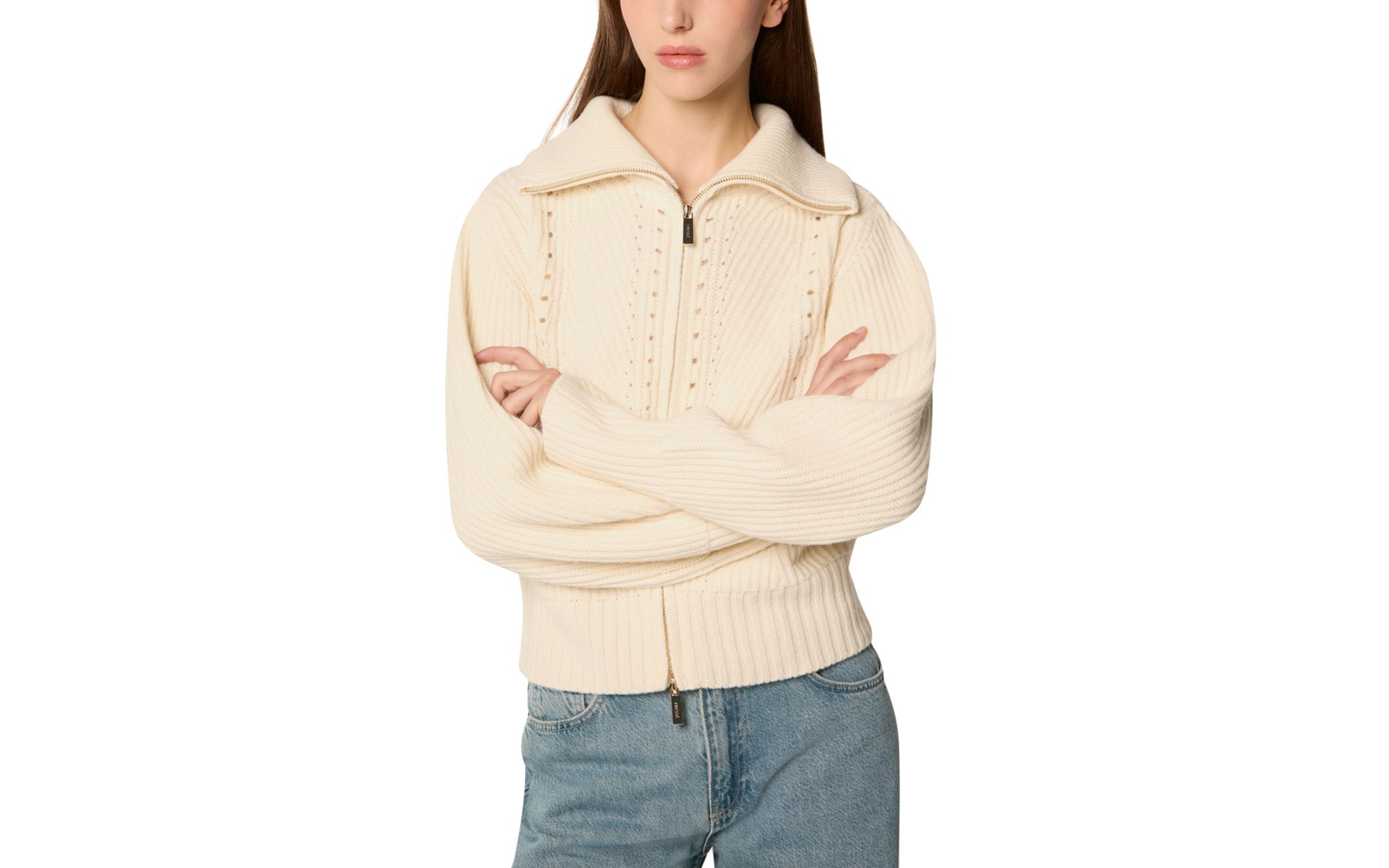 Mabino Zippered Sweater — Image 3